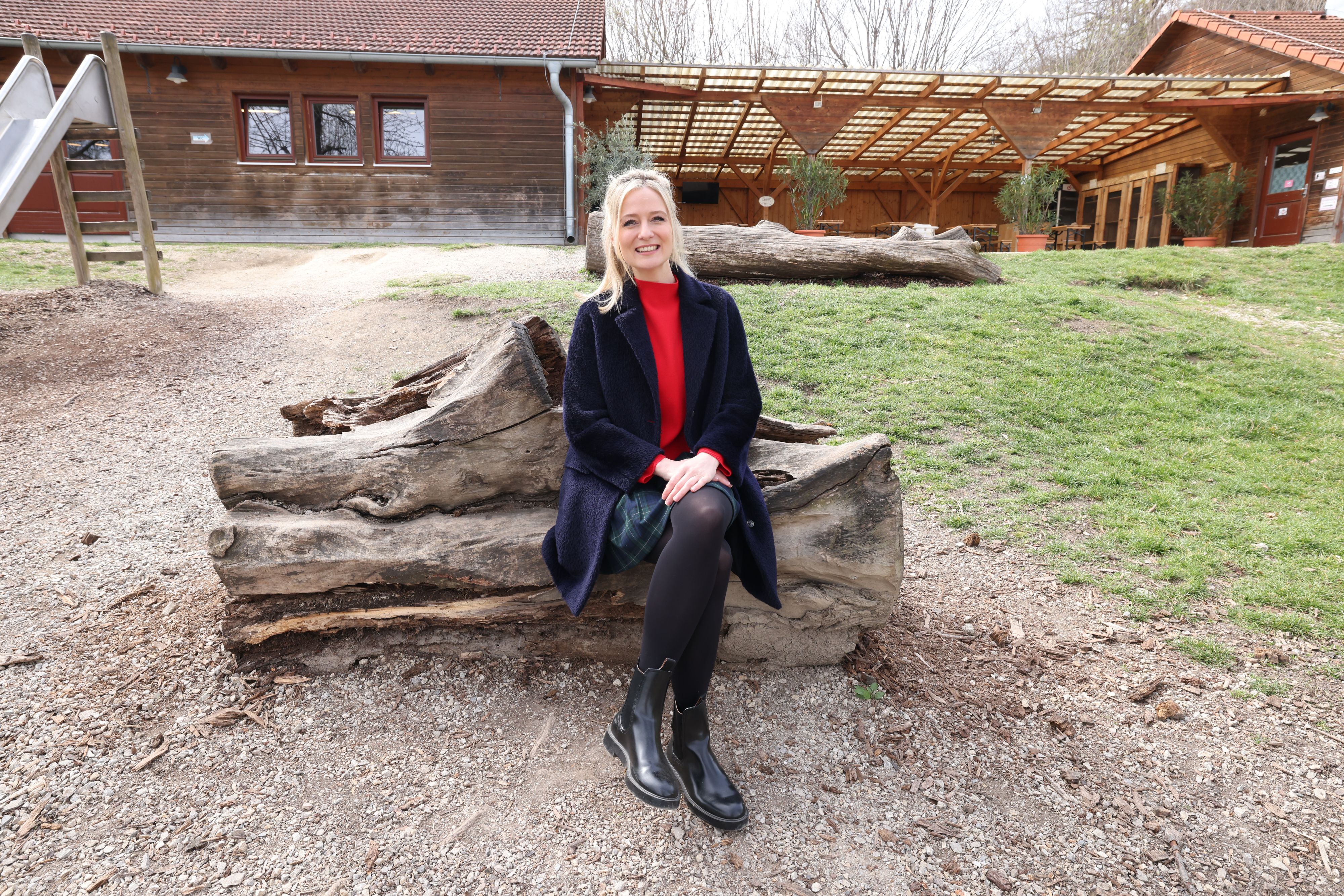 Tina Ritschl bei ihrem Besuch am Landgut Cobenzl