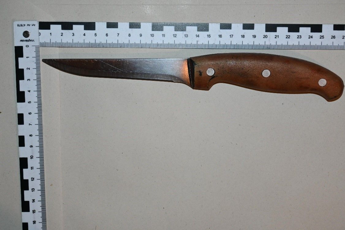 Mit diesem Messer ging der 16-Jährige auf seine Freundin (14) los.