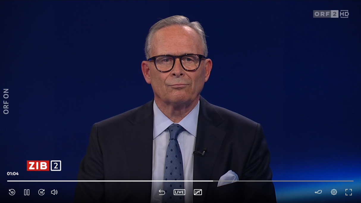 ÖVP-Wien-Chef Karl Mahrer am Donnerstagabend in der ORF-