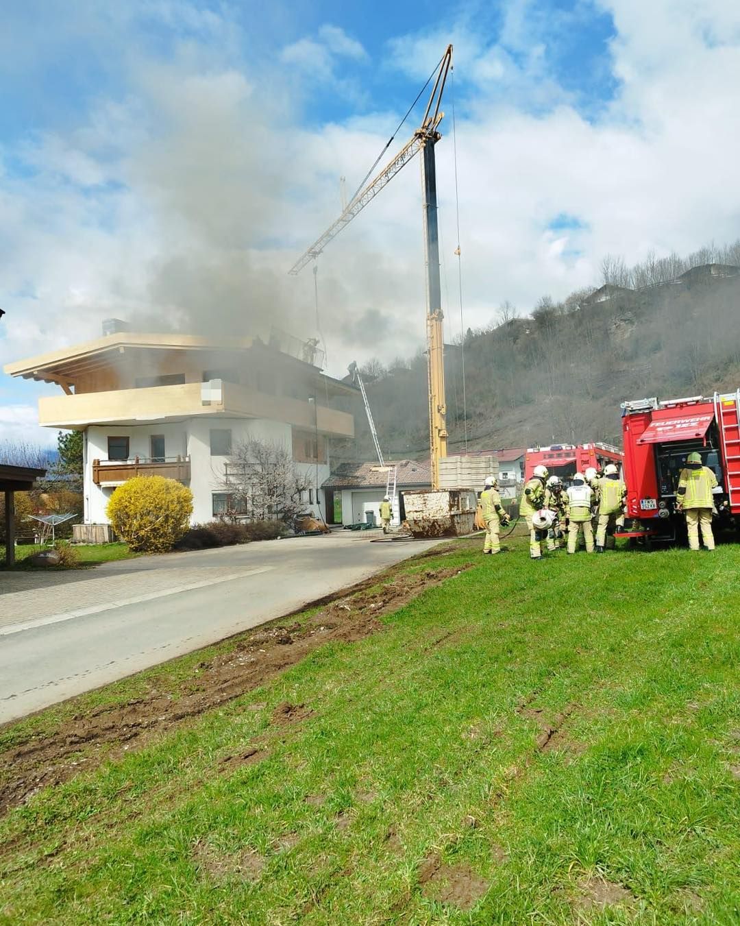 Die Feuerwehr rückte aus.
