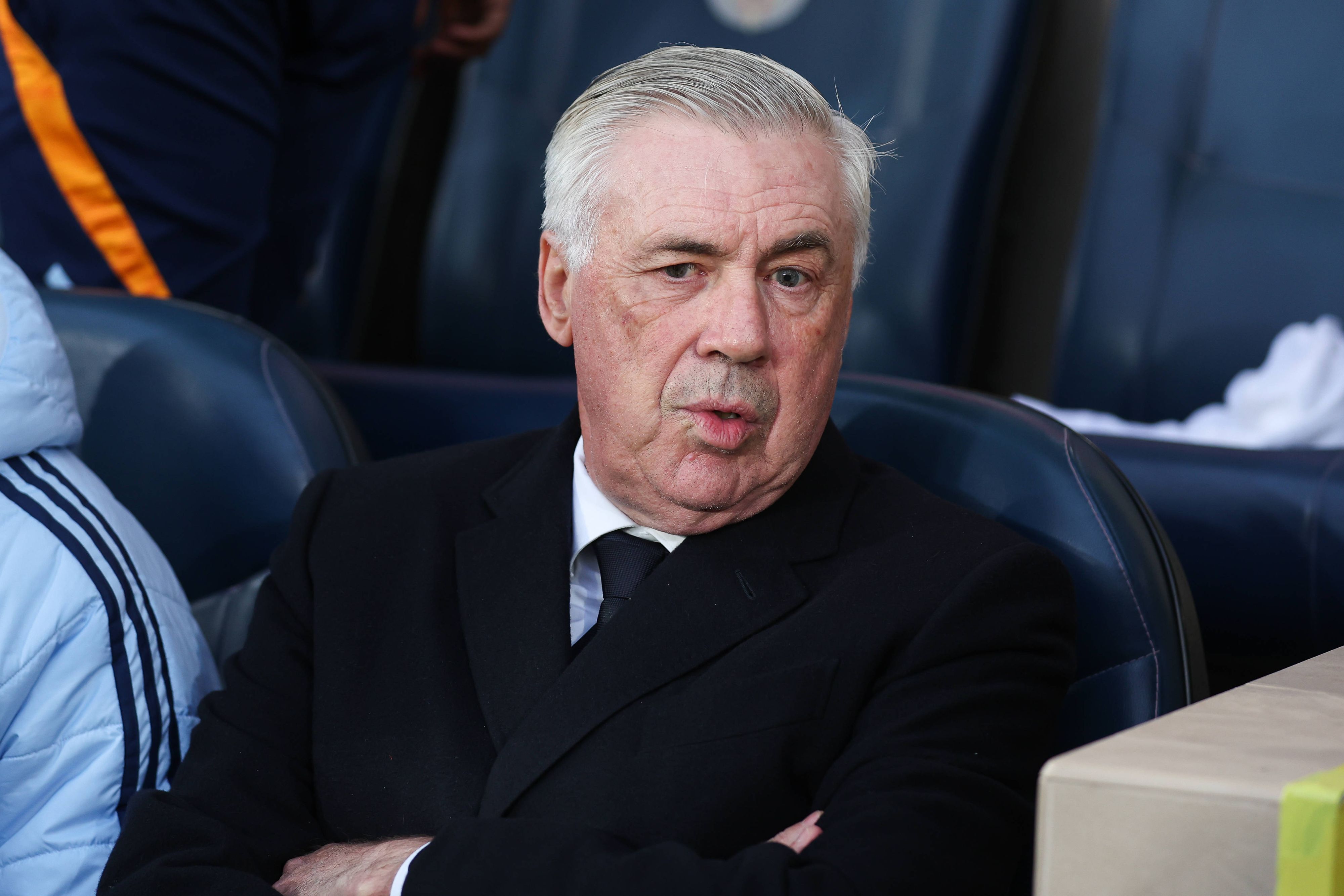 Real-Trainer Carlo Ancelotti. 