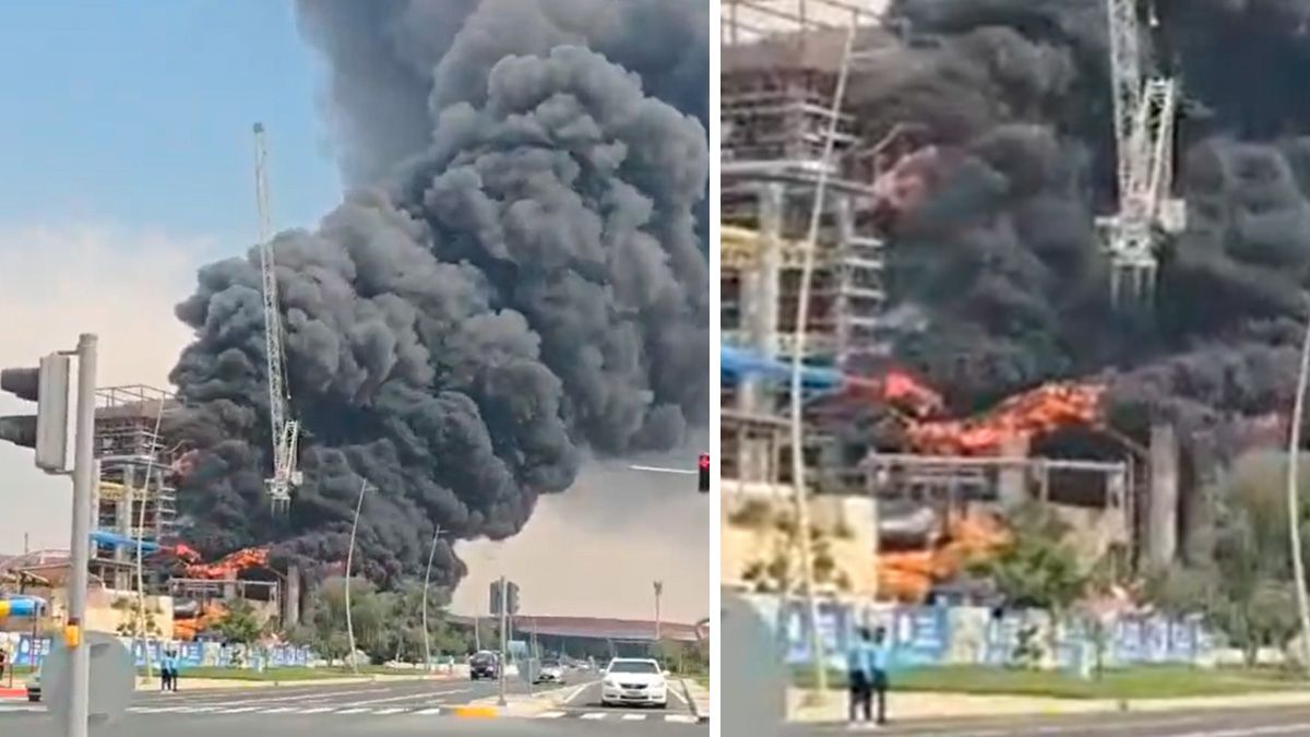 Großbrand in der Yas Waterworld in Abu Dhabi