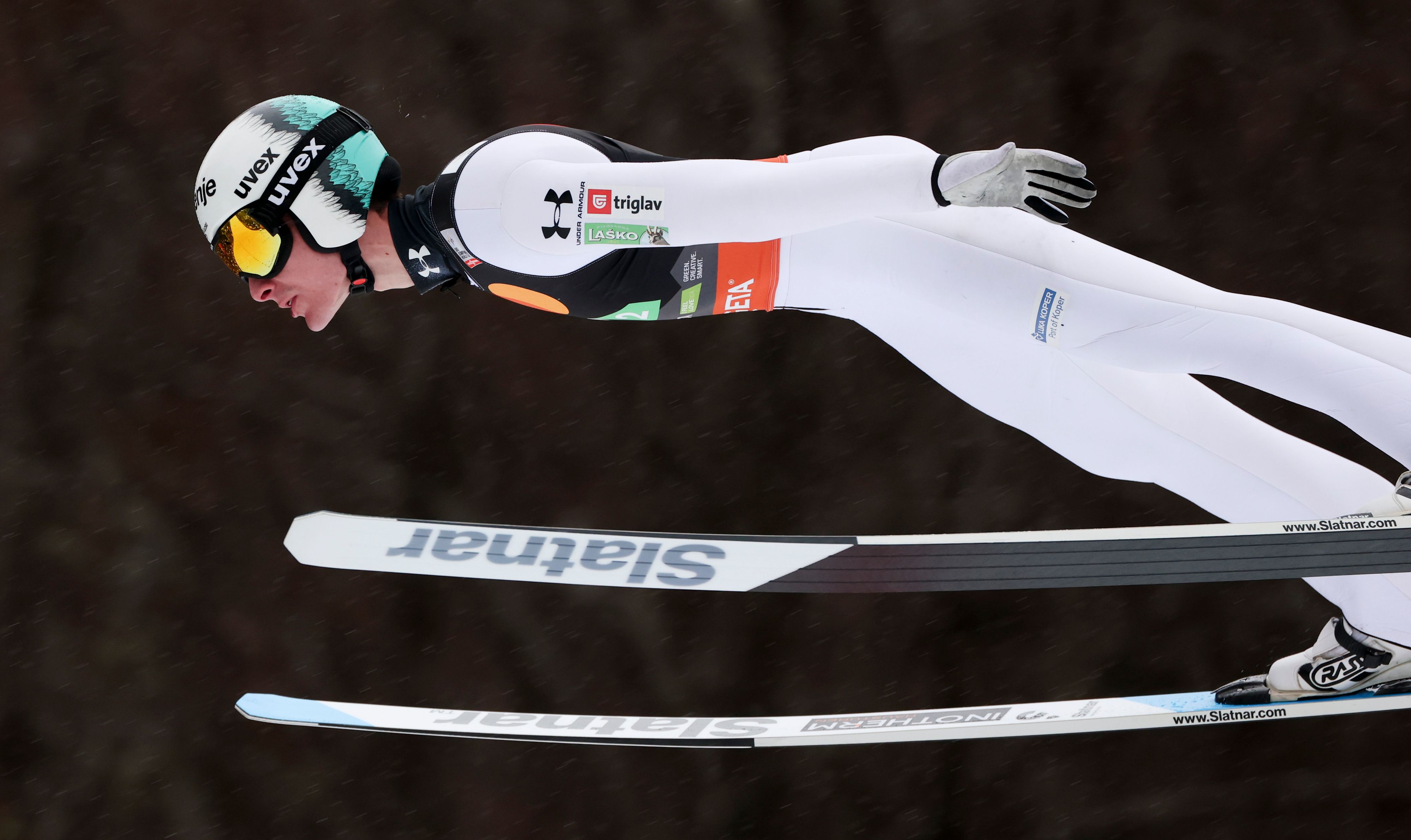 Domen Prevc flug Weltrekord, gewann aber nicht.