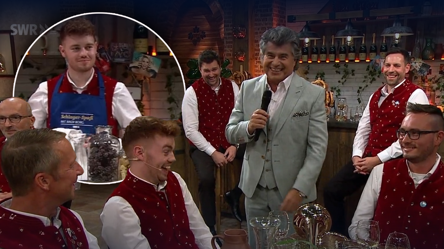 Damit hatte Andy Borgs Gast wohl nicht gerechnet. Er wurde zum Arbeiten eingeteilt.