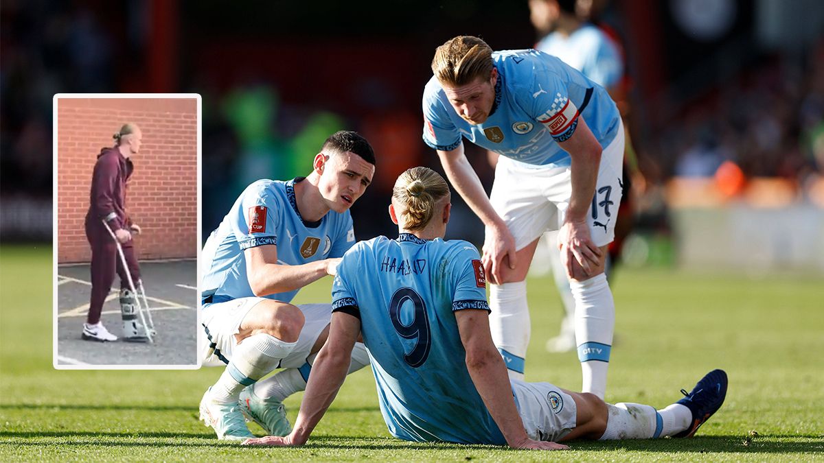 Erling Haaland verletzte sich gegen Bournemouth.