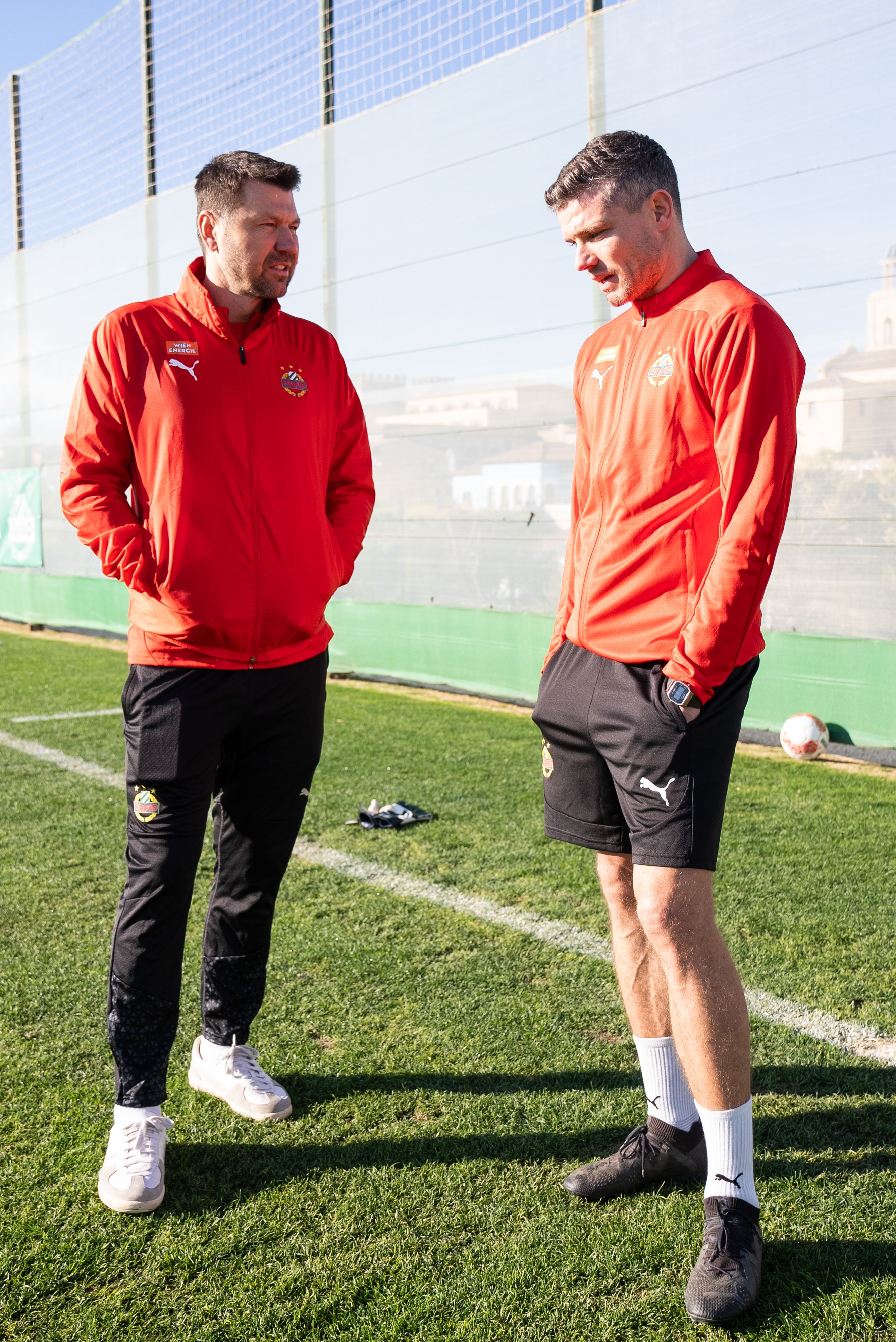 Wollen Rapid zurück in die Erfolgsspur bringen: Markus Katzer (l.) und Robert Klauß