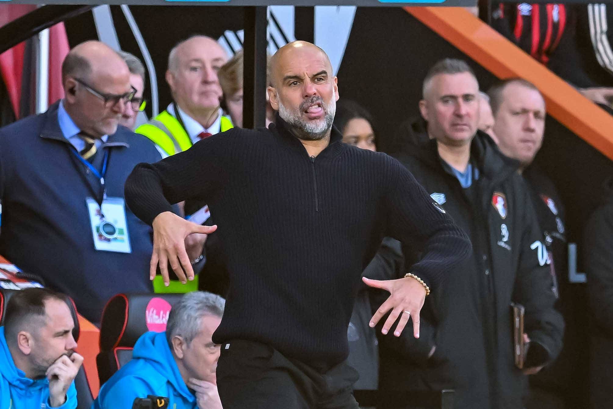 Pep Guardiola zog mit Manchester City ins Halbfinale des FA-Cups ein. 