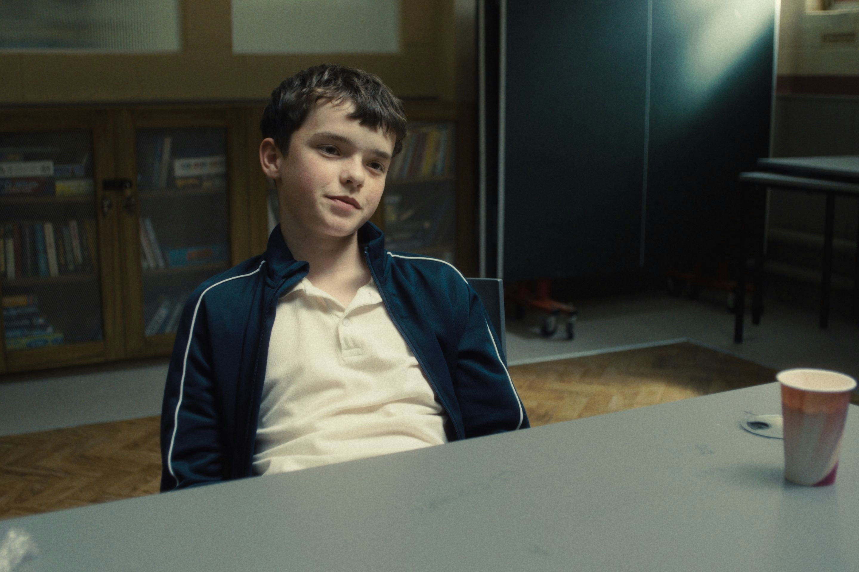 Soll seine Mitschülerin getötet haben: Owen Cooper als Jamie Miller in "Adolescence"