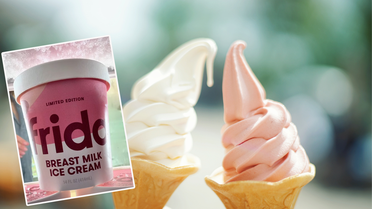 Frida rührt auf Instagram die Werbetrommel für ihr angebliches Muttermilcheis (kl. Bild).