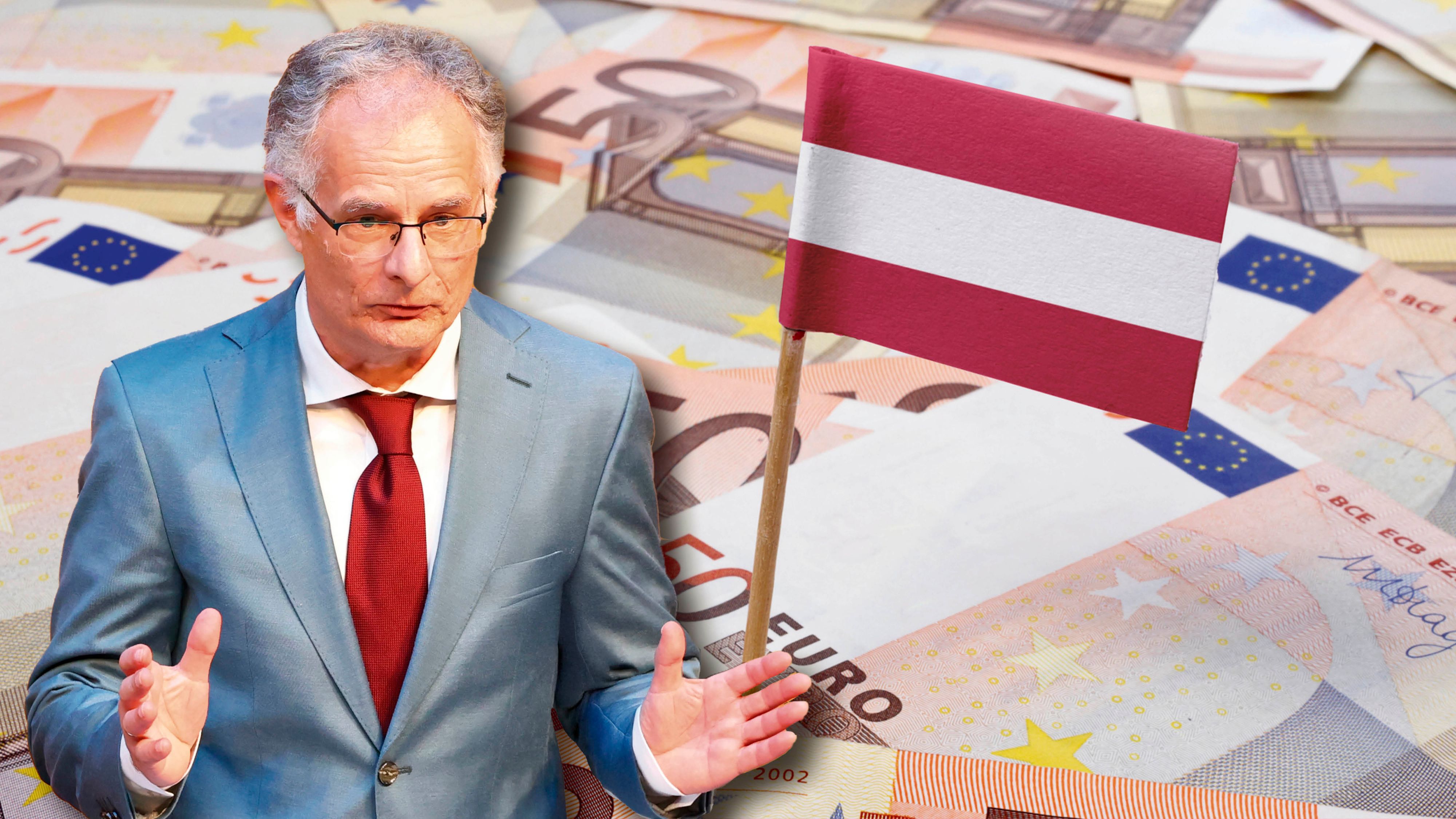 Finanzminister Markus Marterbauer (SPÖ) ist um Zuversicht bemüht: 