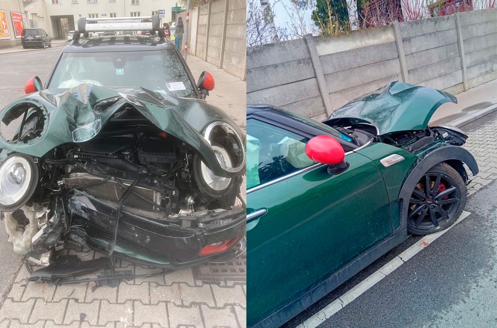 Teenager schrottet Opas Auto in Wien.