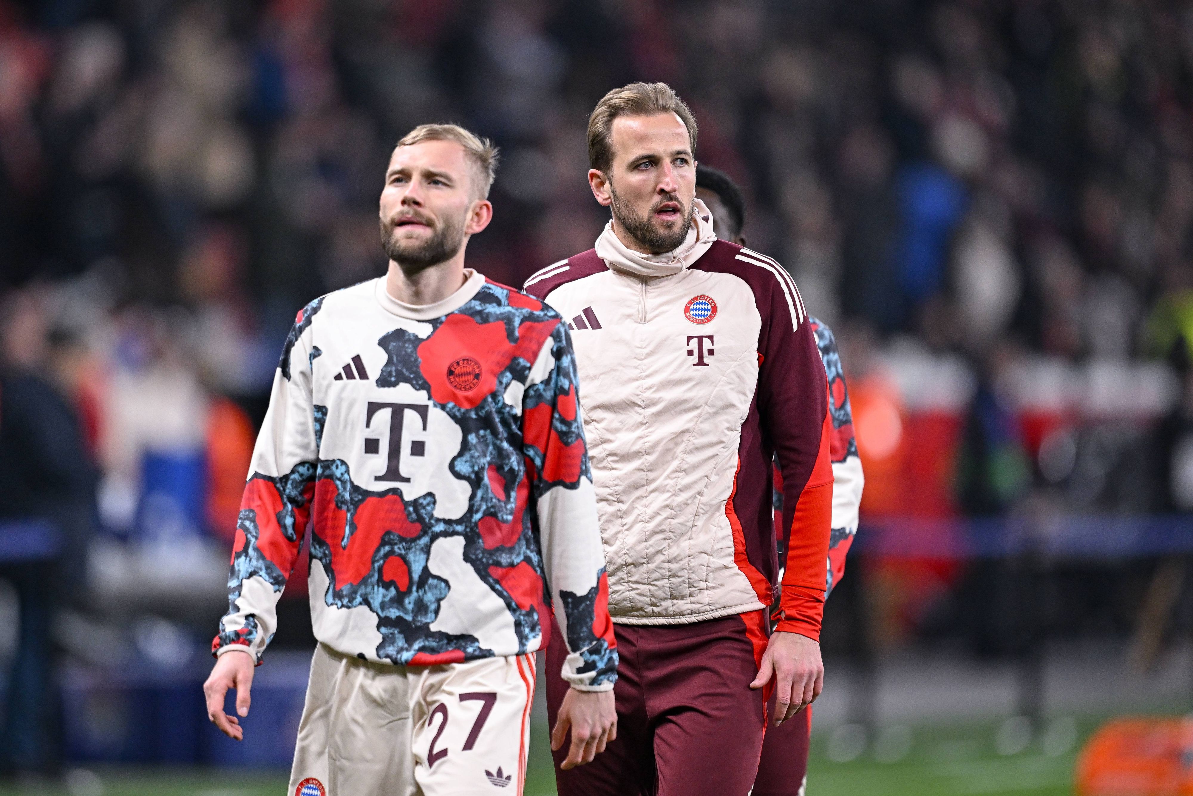 Harry Kane (r.) spielt gemeinsam mit ÖFB-Star Konrad Laimer
