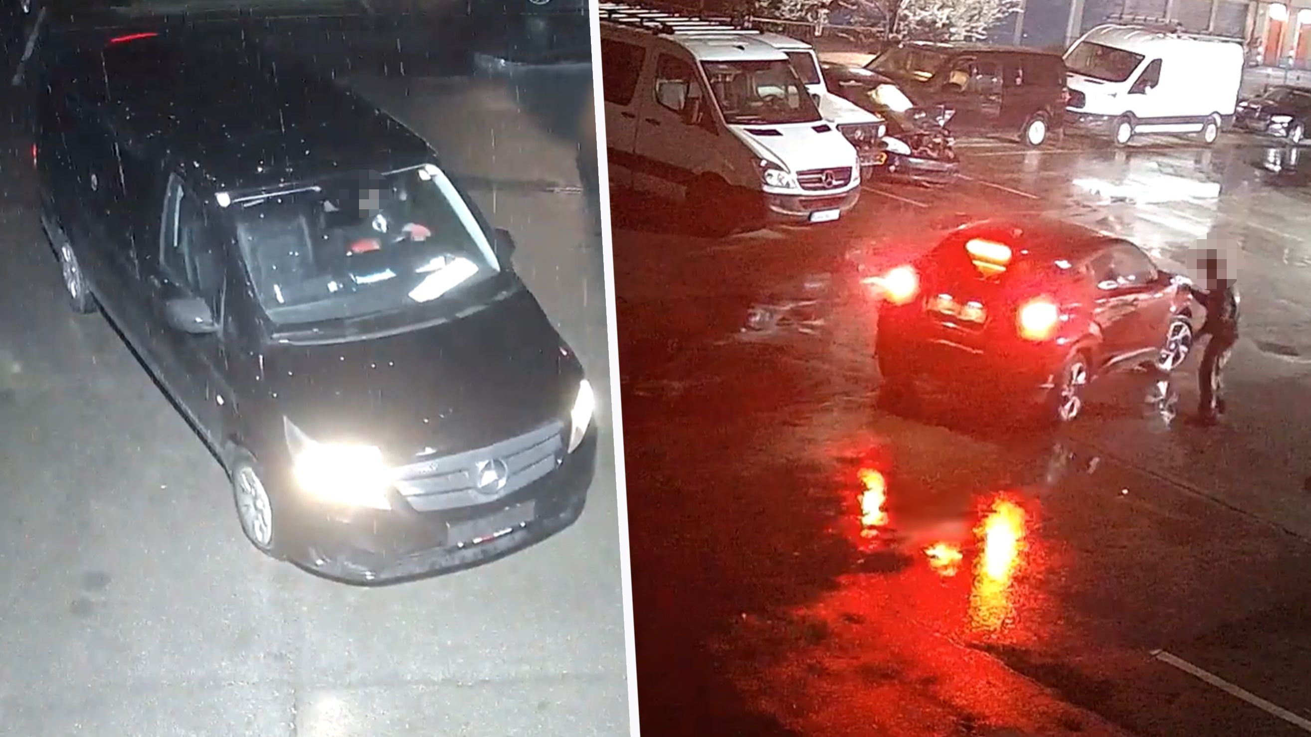 Ein Video zeigt, wie die Nachwuchs-Gangster die beiden Fahrzeuge sowie Kennzeichen stahlen.