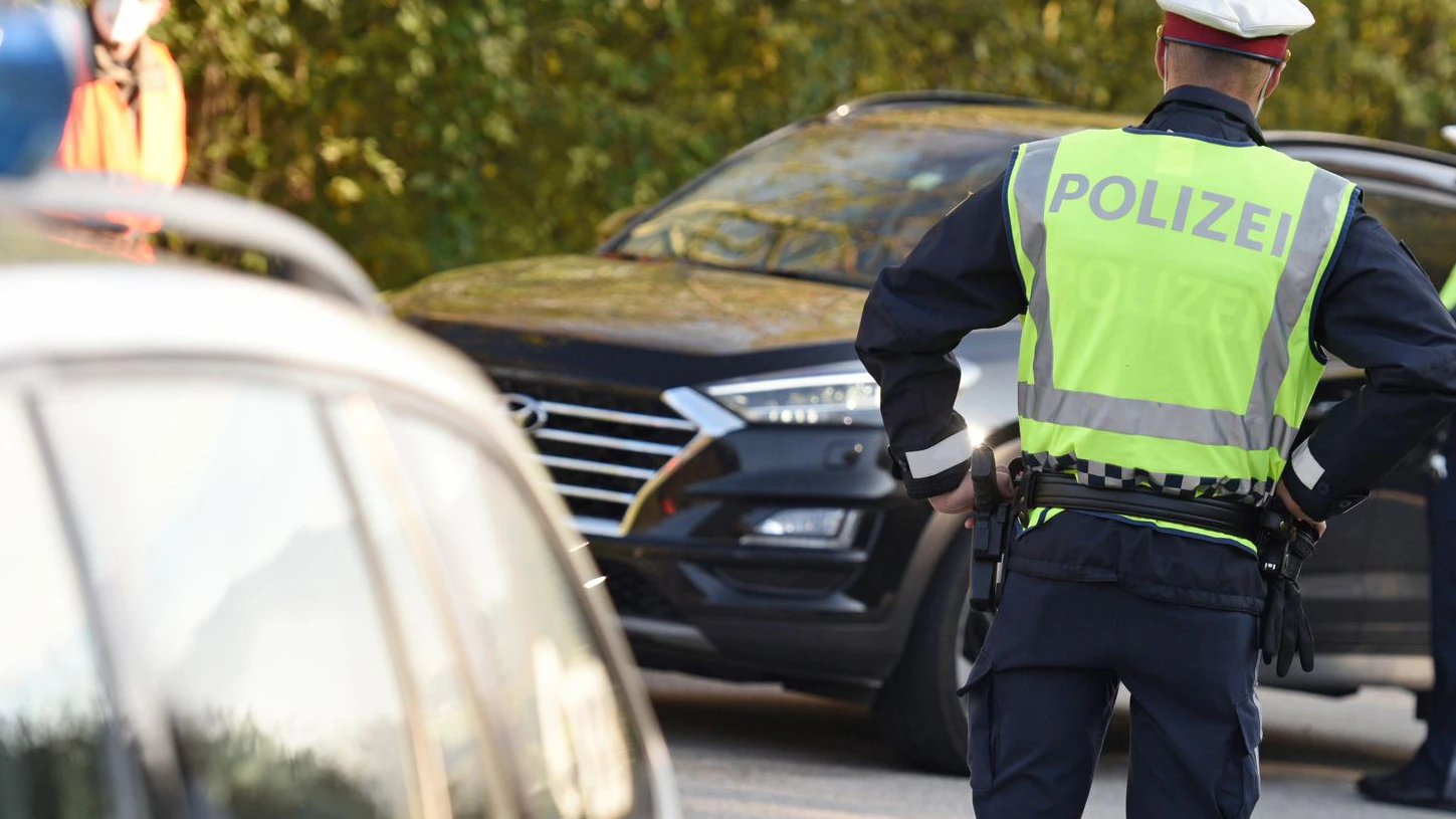 Polizeikontrolle in Österreich (Symbolfoto)