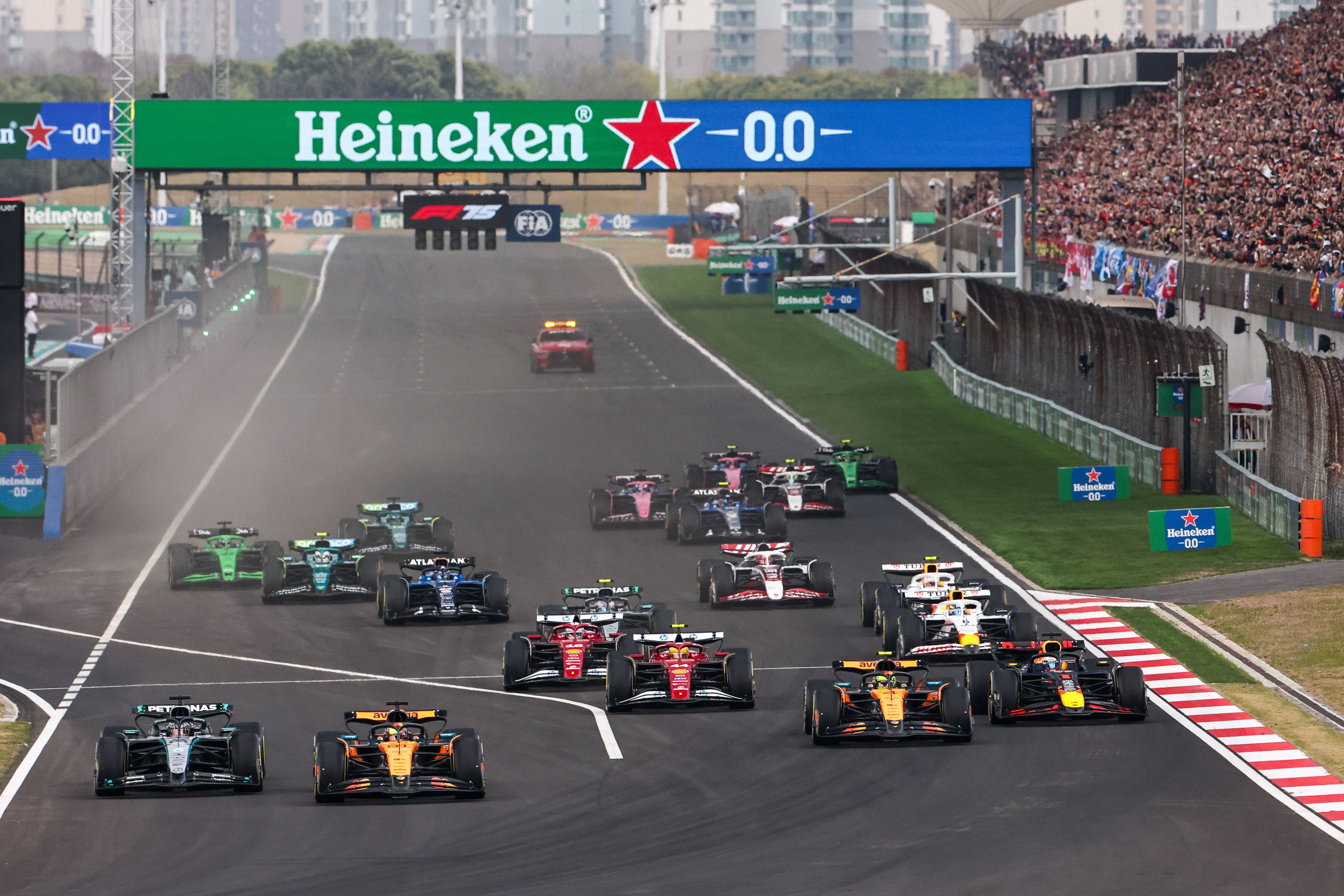 In China ging es auf der Strecke heiß her. 