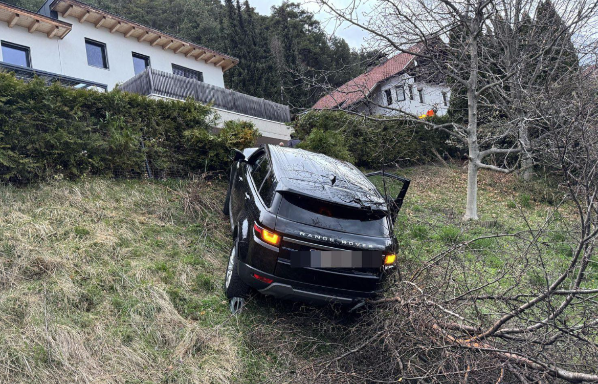 Der Pkw-Lenker durchbrach bei dem Unfall einen Zaun sowie eine Hecke.
