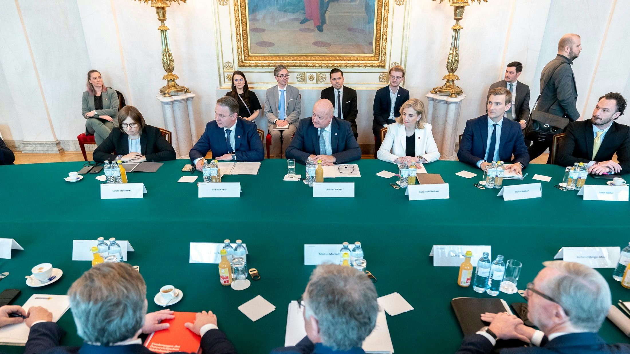 Der Budget-Krisengipfel im Bundeskanzleramt.