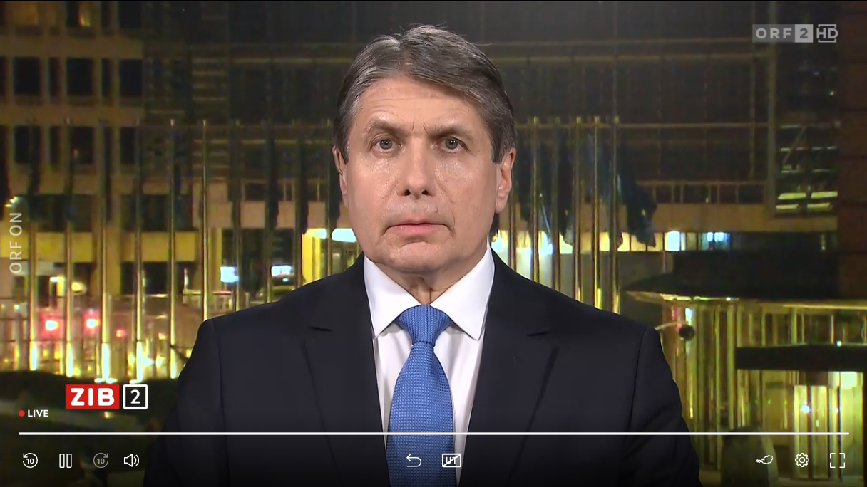 Markus Beyrer, Chef des europäischen Industrie- und Arbeitgeberverbands, in der ORF-