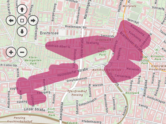 Stromausfall am Donnerstag in Wien-Penzing.