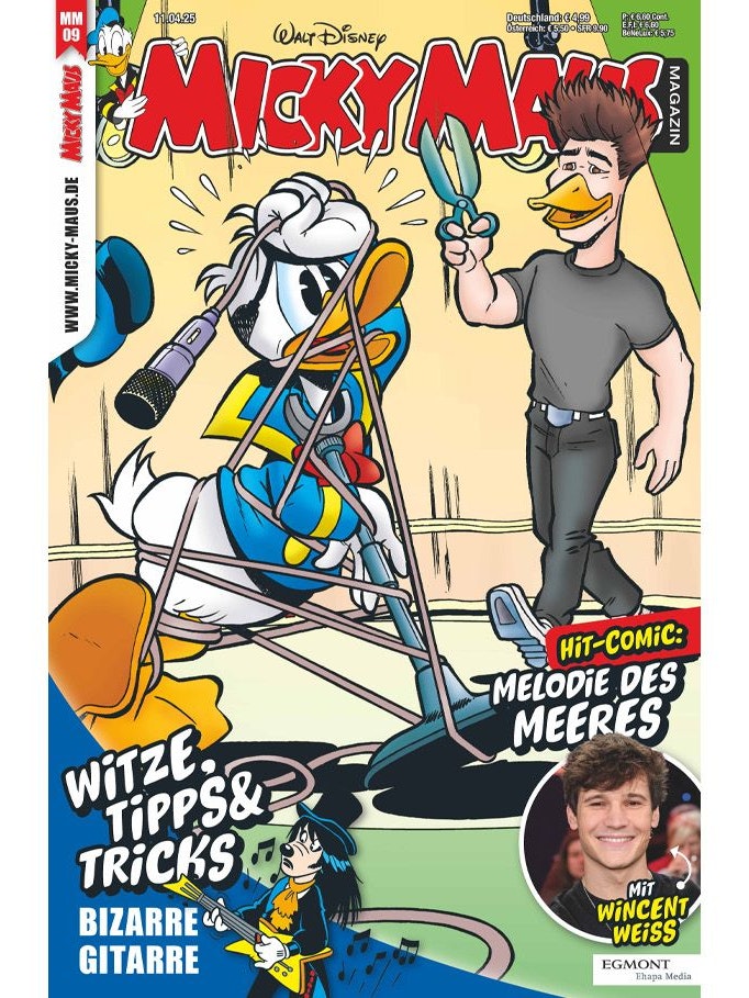 Wincent Weiss wird fürs "Micky Maus"-Magazin zu Winduck Weiss.