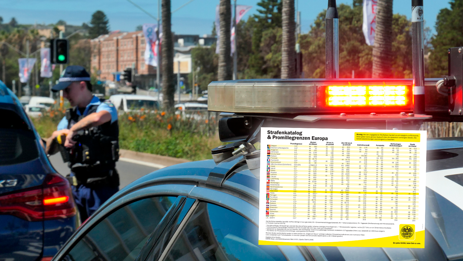 Verkehrsverstöße können im Ausland schnell zum Preis-Schock werden.