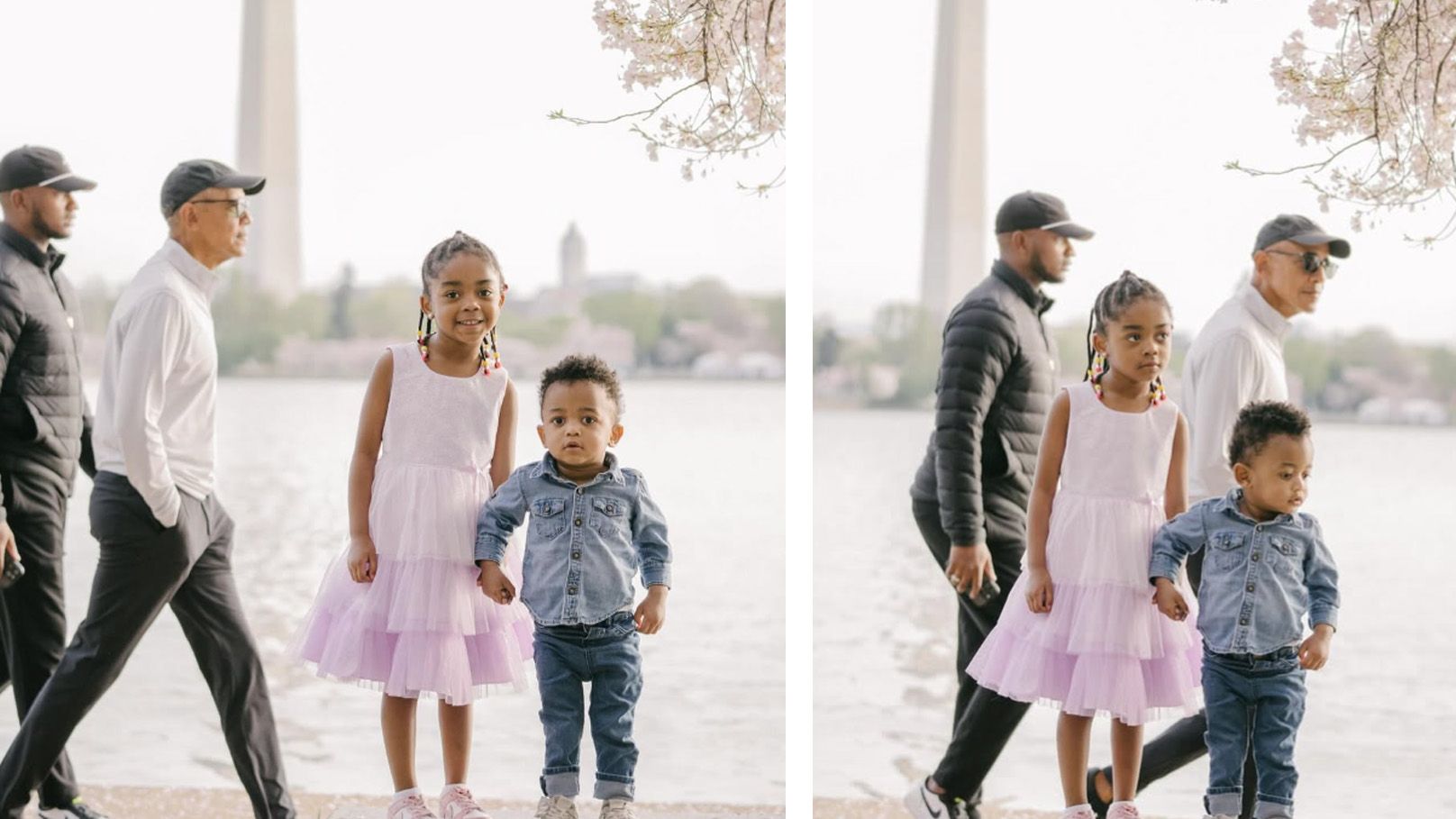 ...und plötzlich läuft Obama durchs Bild.