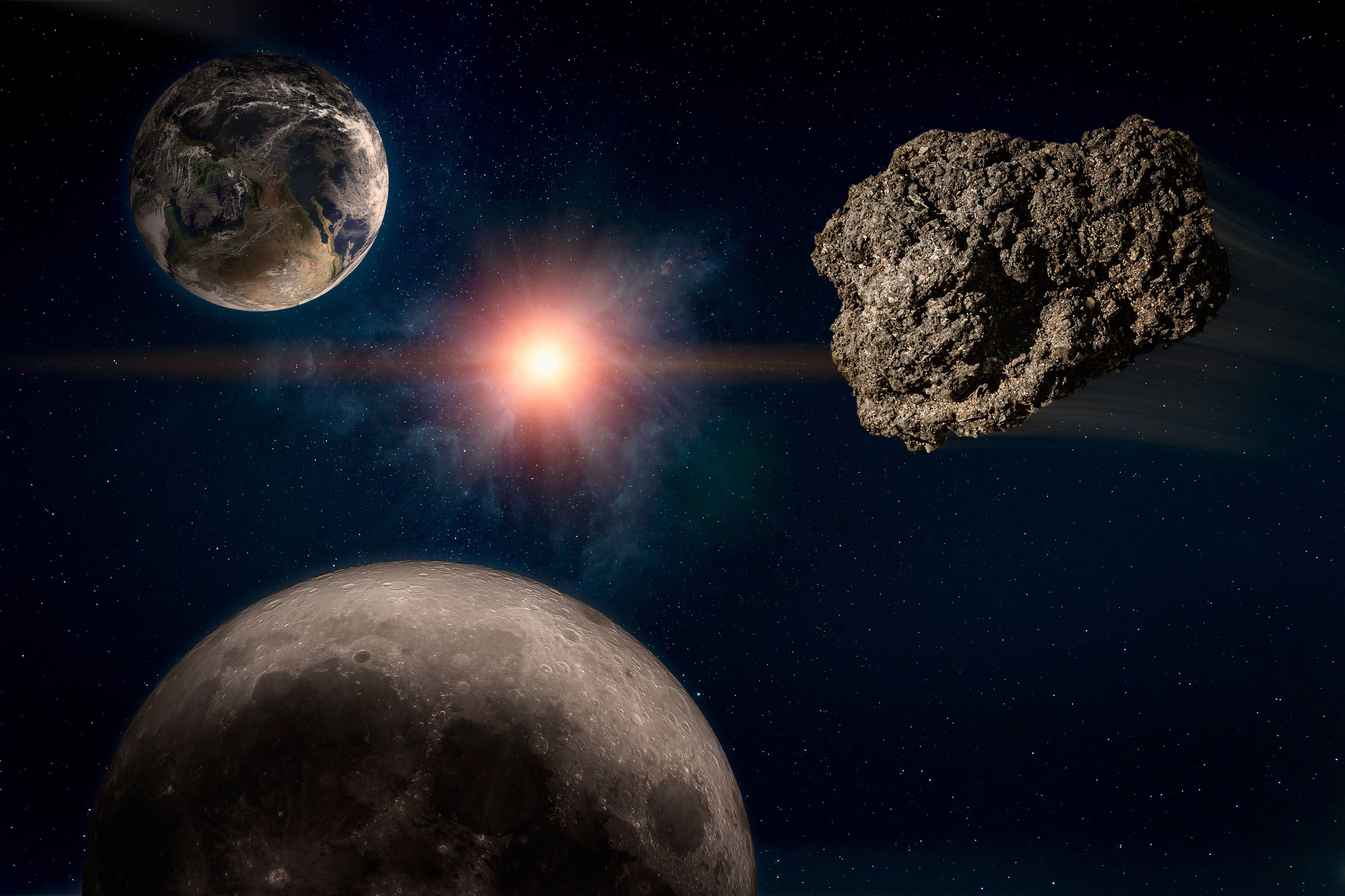 <strong>Asteroid 2024 YR4</strong>: Jetzt könnte er den Mond treffen (Symbolbild).