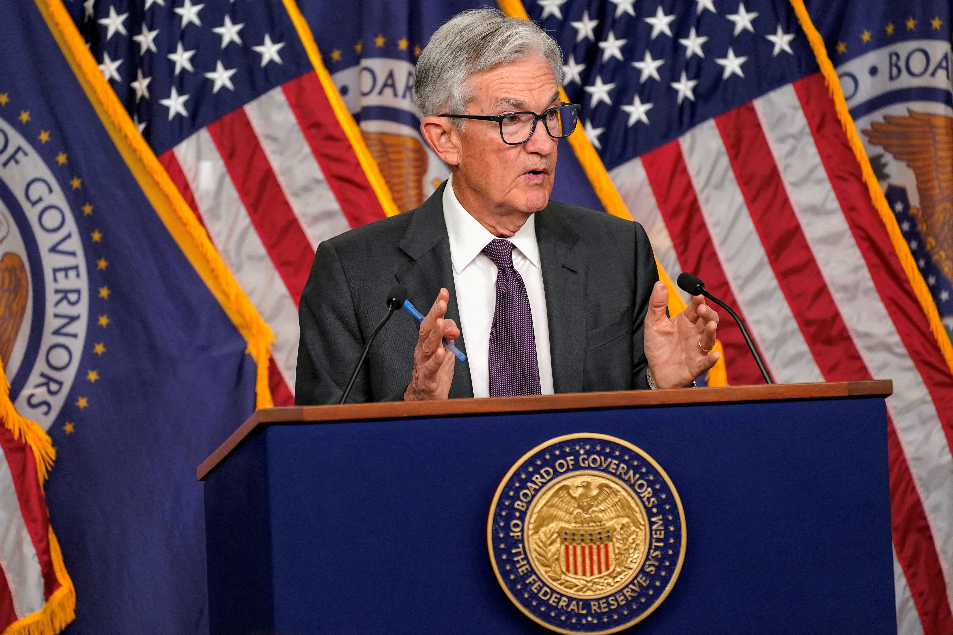 US-Notenbankchef Jerome Powell rechnet mit höherer Inflation und langsamerem Wachstum.