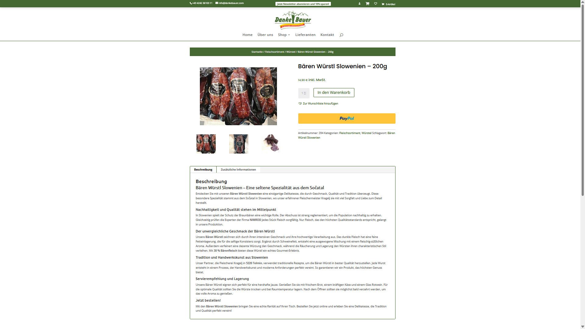 Dieser Screenshot beweist den Handel mit dem ausgerotteten Tier. 