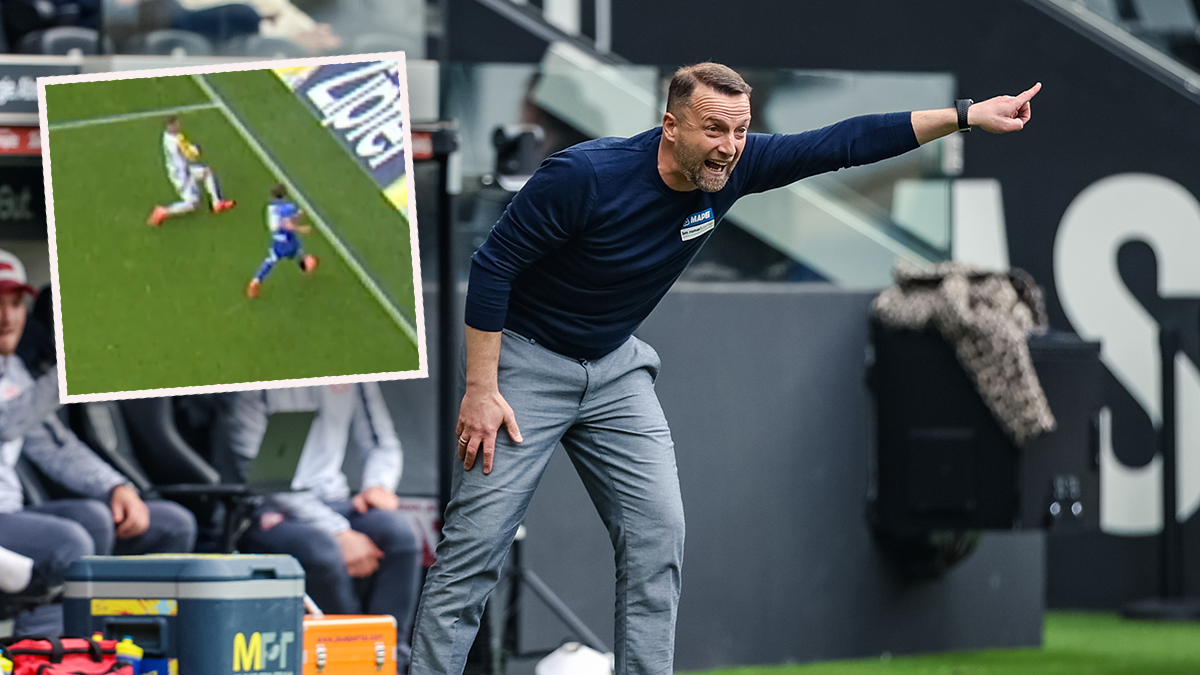 GAK-Trainer Ferdinand Feldhofer kann die VAR-Entscheidung nicht nachvollziehen. 