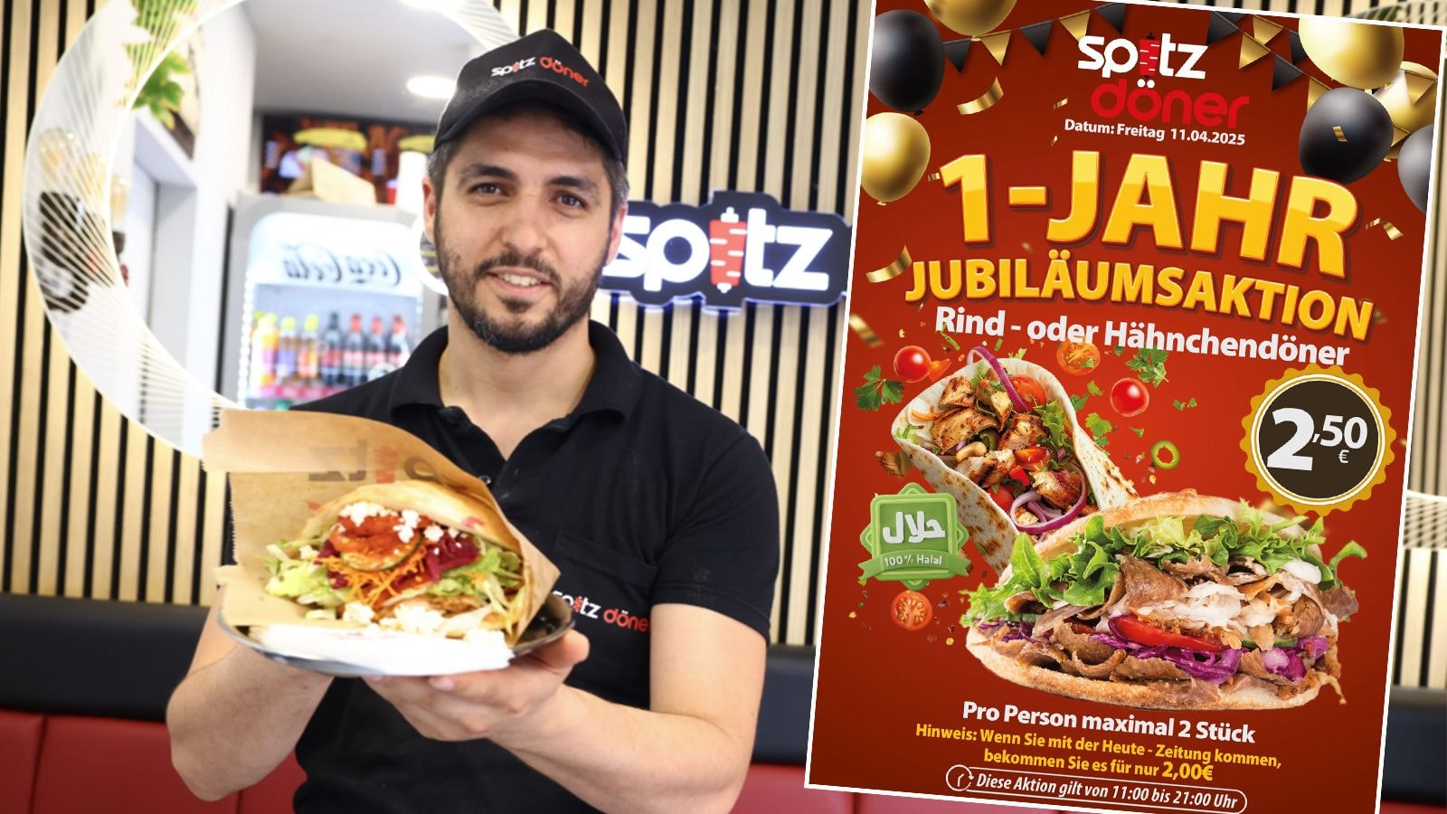 Heute.at - Wiener Kebab-Lokal feiert Jubiläum mit Spezial-Angebot
