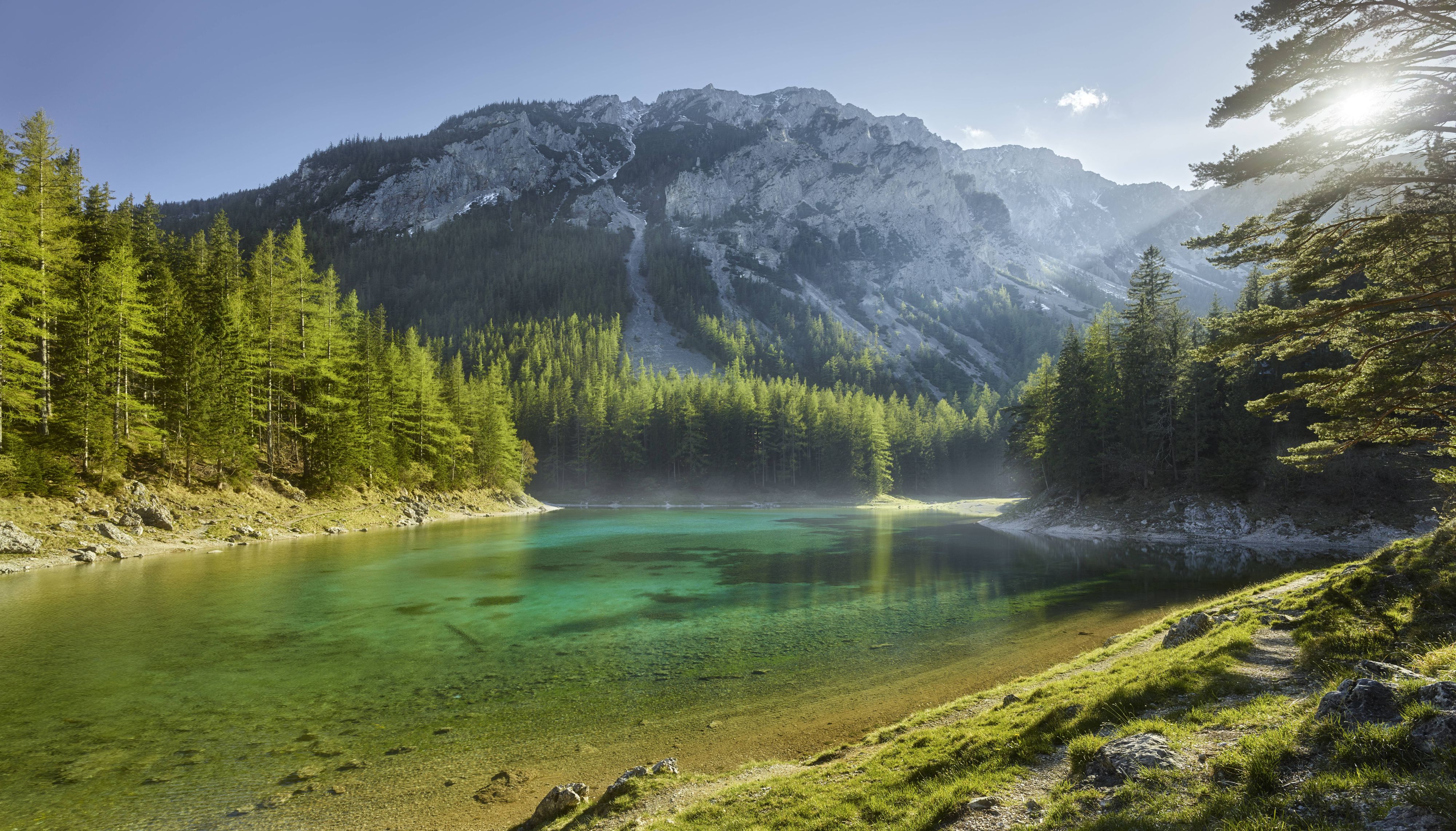 Der Grüne See in voller Pracht auf einem Archivbild. Aktuell ist zum ersten Mal in 60 Jahren staubtrocken.