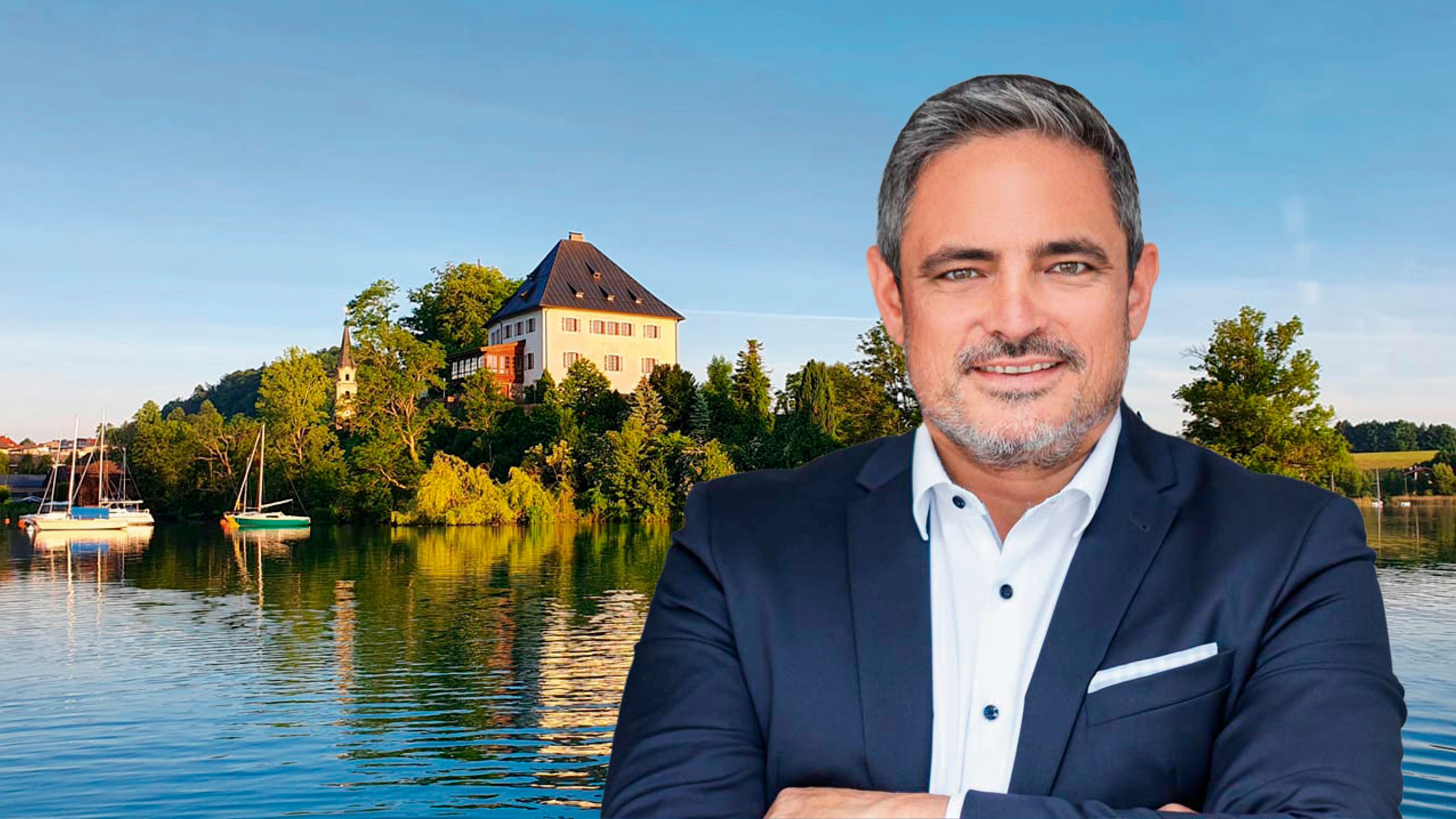 Wegen hoher Personalkosten wurden die Öffnungszeiten im Schloss Mattsee geändert. Im Bild: Geschäftsführer Frank Reichle