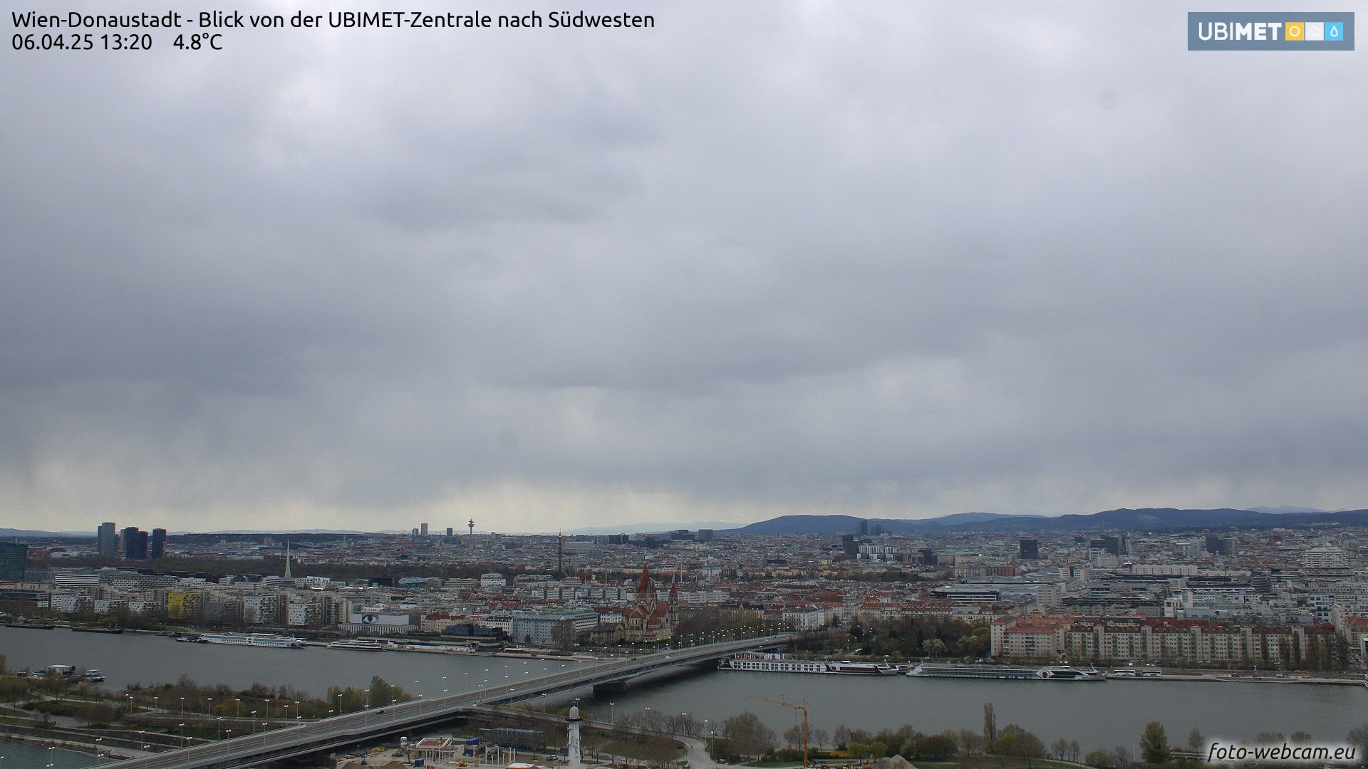 Am Sonntag fiel immer wieder Schnee über Wien, nur am Boden kam dieser nicht an