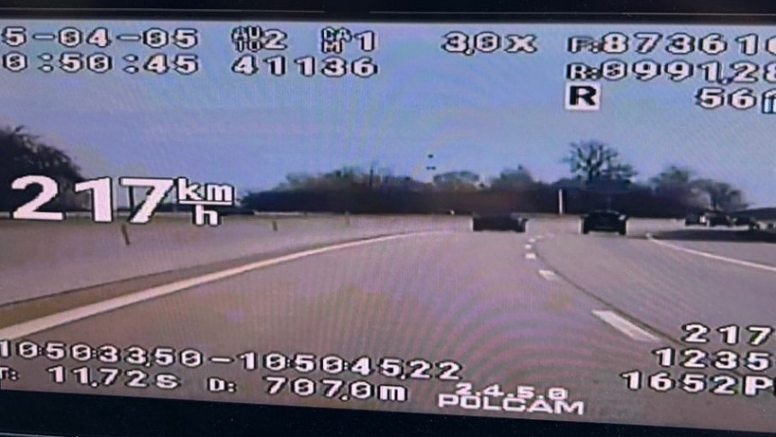 Die LPD Oberösterreich teilte auf Instagram dieses Foto der Verfolgung.