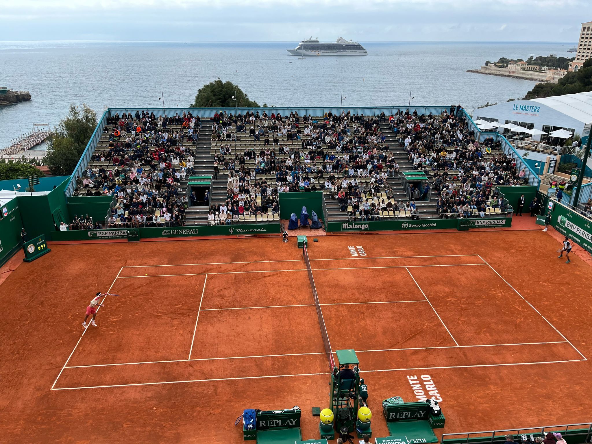 Tennis-Spektakel in Monte Carlo