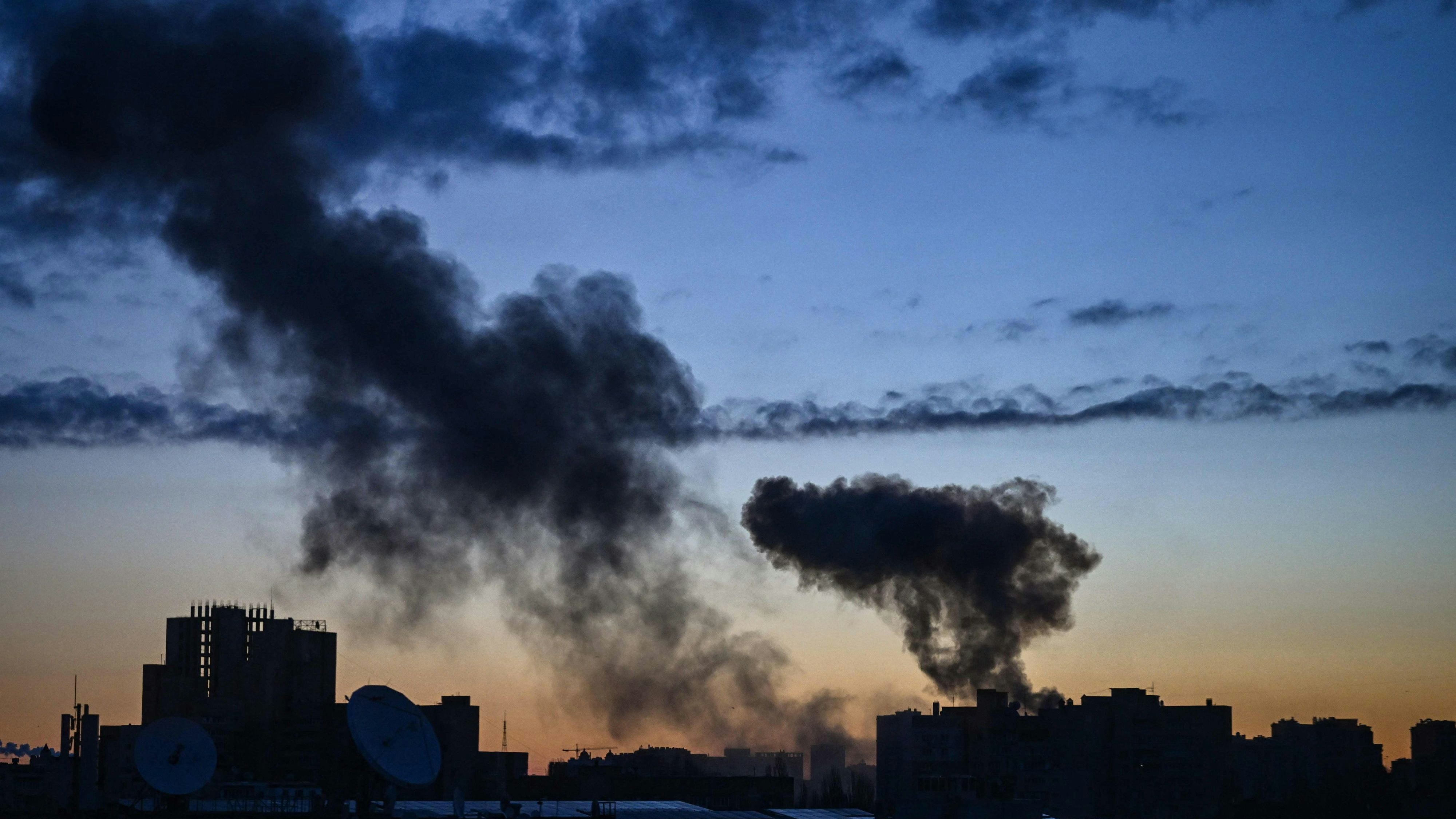 In Kiew wurden mehrere Explosionen gemeldet.