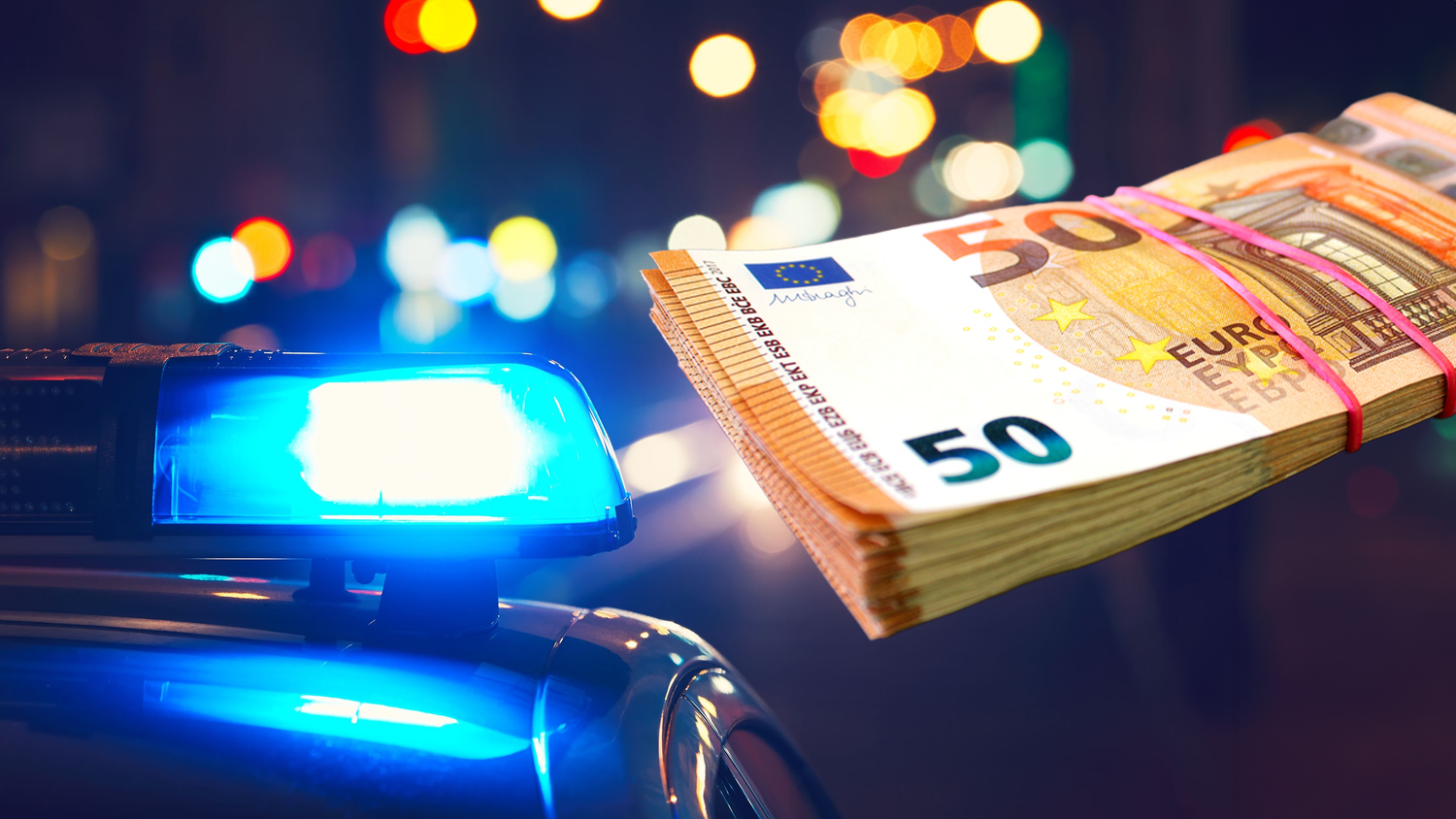 Die Beamten entdeckten bei dem 16-Jährigen ein Bündel 50-Euro-Scheine – es stellte sich als Falschgeld heraus. (Symbolbild)