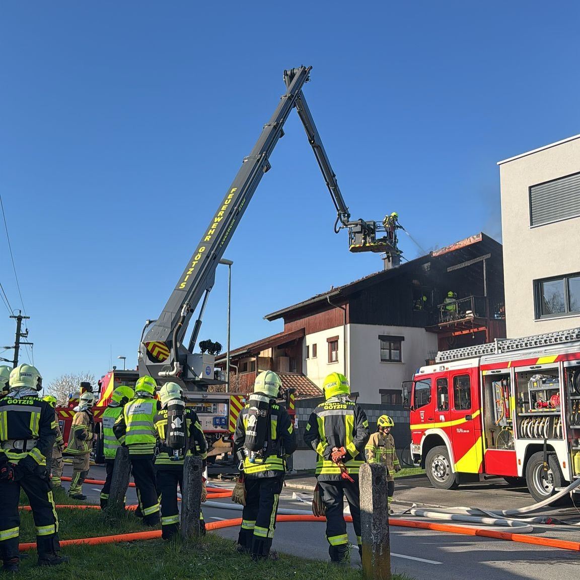 Mehrere Feuerwehren rückten aus.