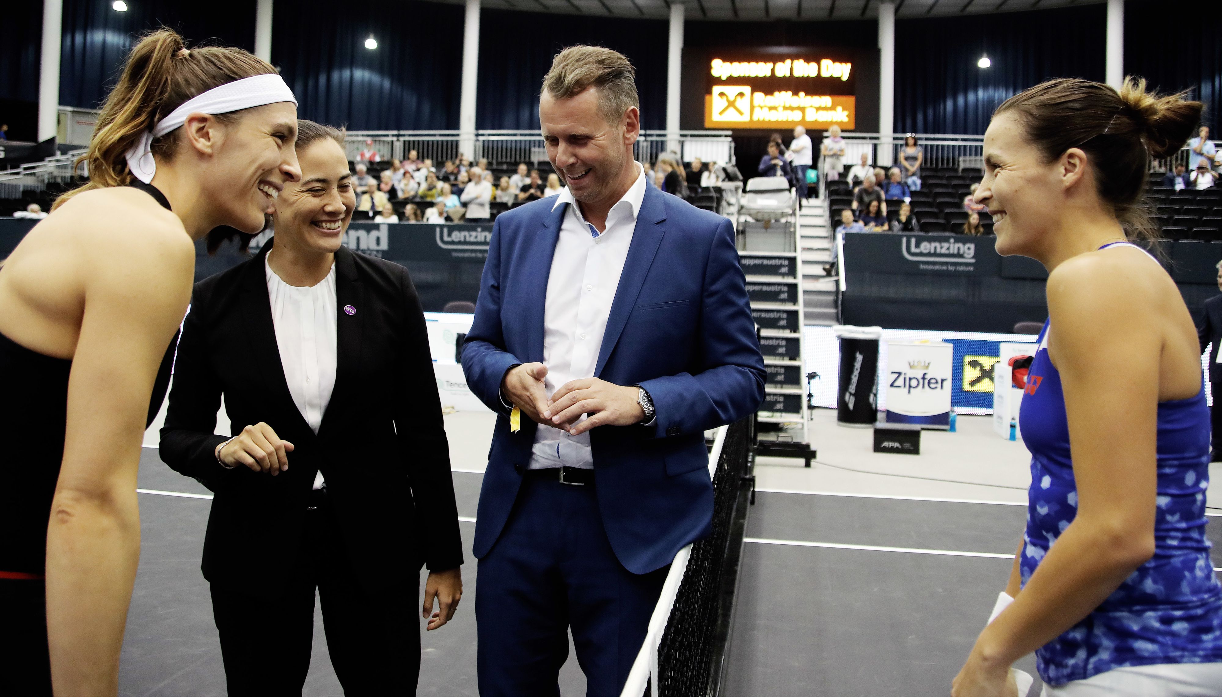 Stefan Sandberger beim WTA Turnier in Linz
