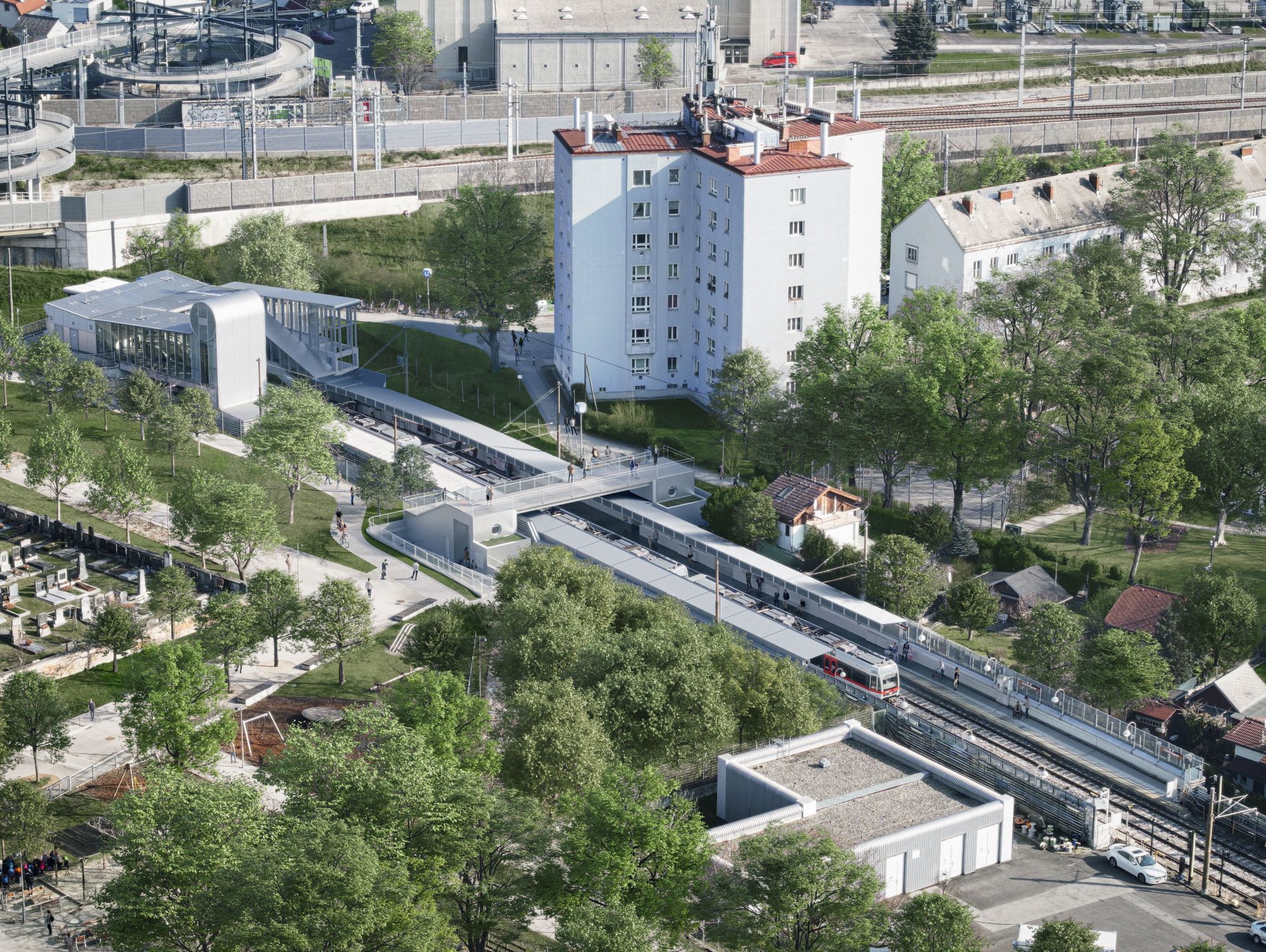 So soll die neue U6 Station Tscherttegasse aussehen.