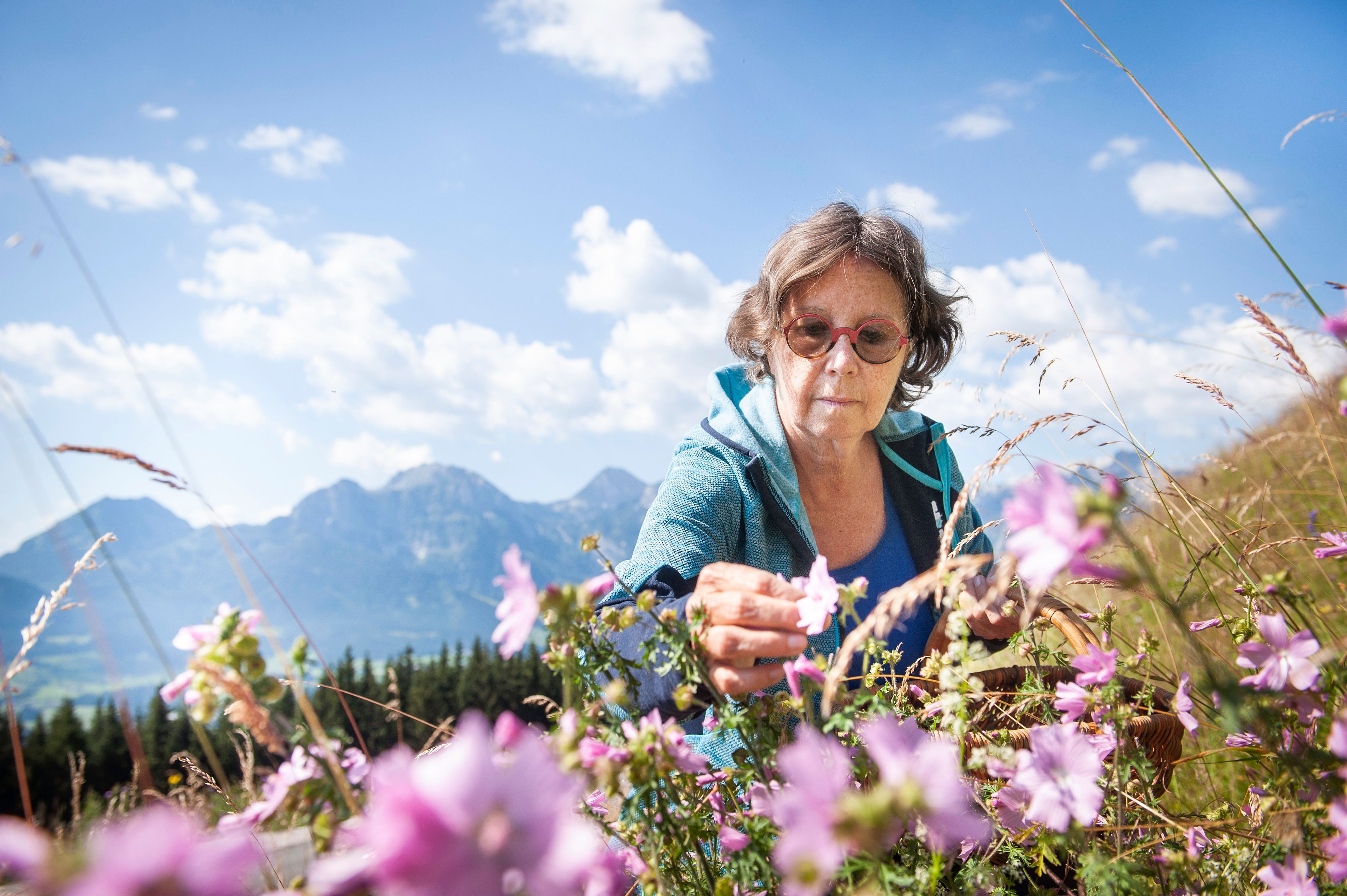 Die Wienerin <strong>Renée Schroeder</strong>, Biochemikerin, pensionierte Professorin und Kräuterliebhaberin, lebt am Leierhof, unweit von Abtenau (Tennengau).