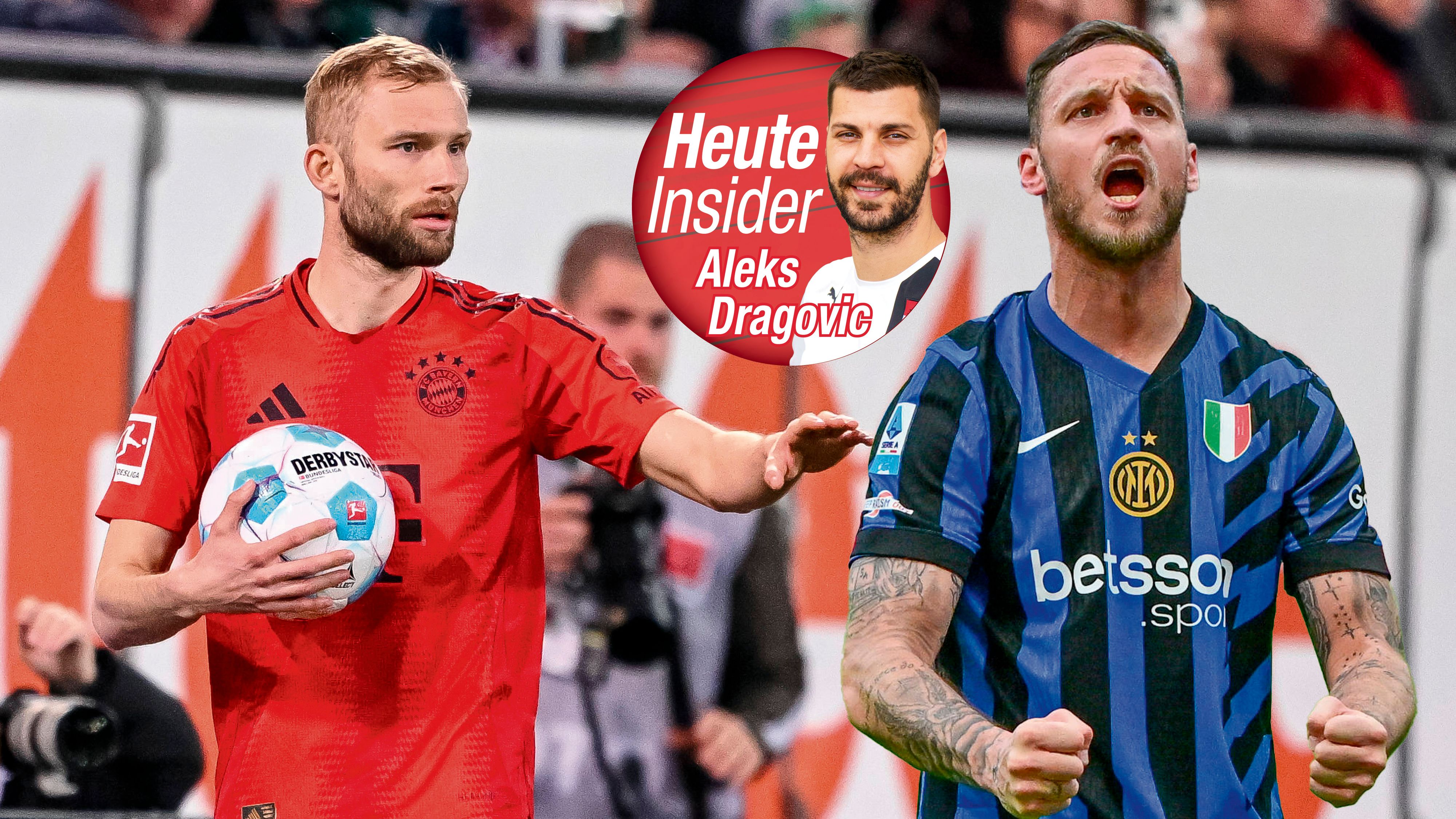 Marko Arnautovic (r.) trifft in München auf Konrad Laimer.