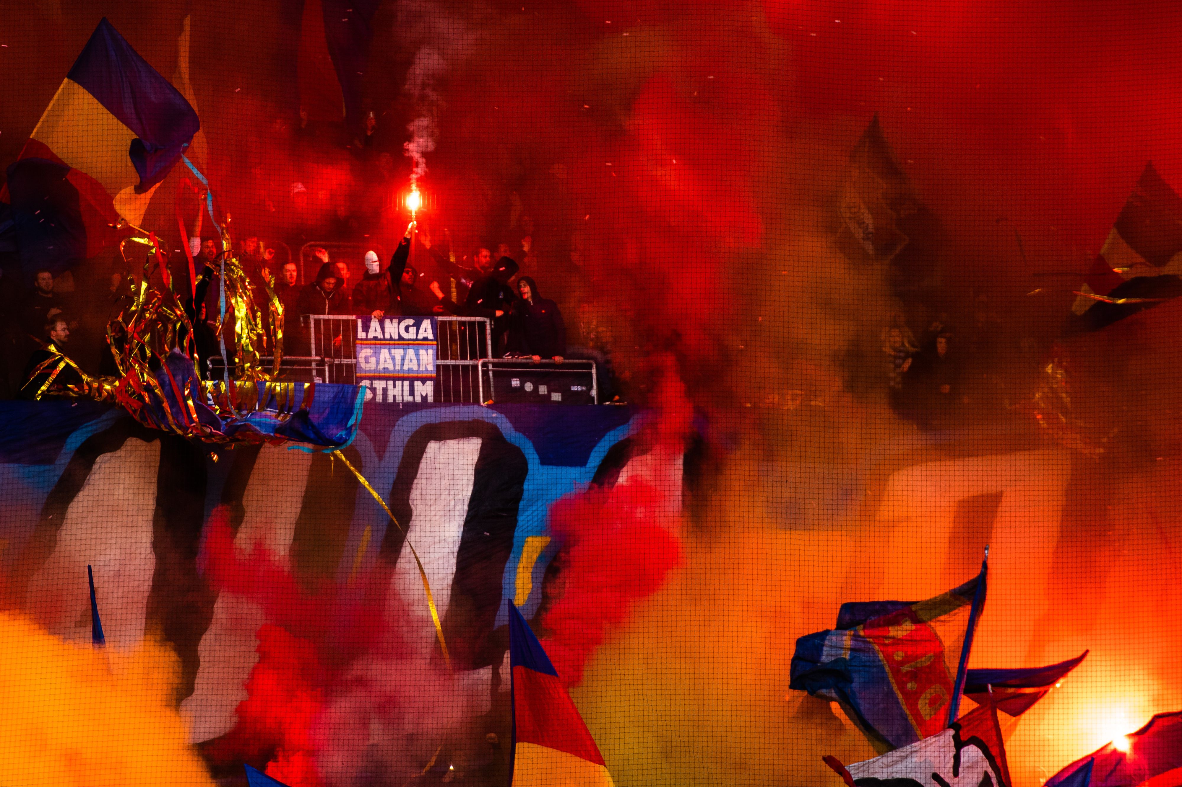 Djurgarden-Fans heizen ihrem Team gern ein.