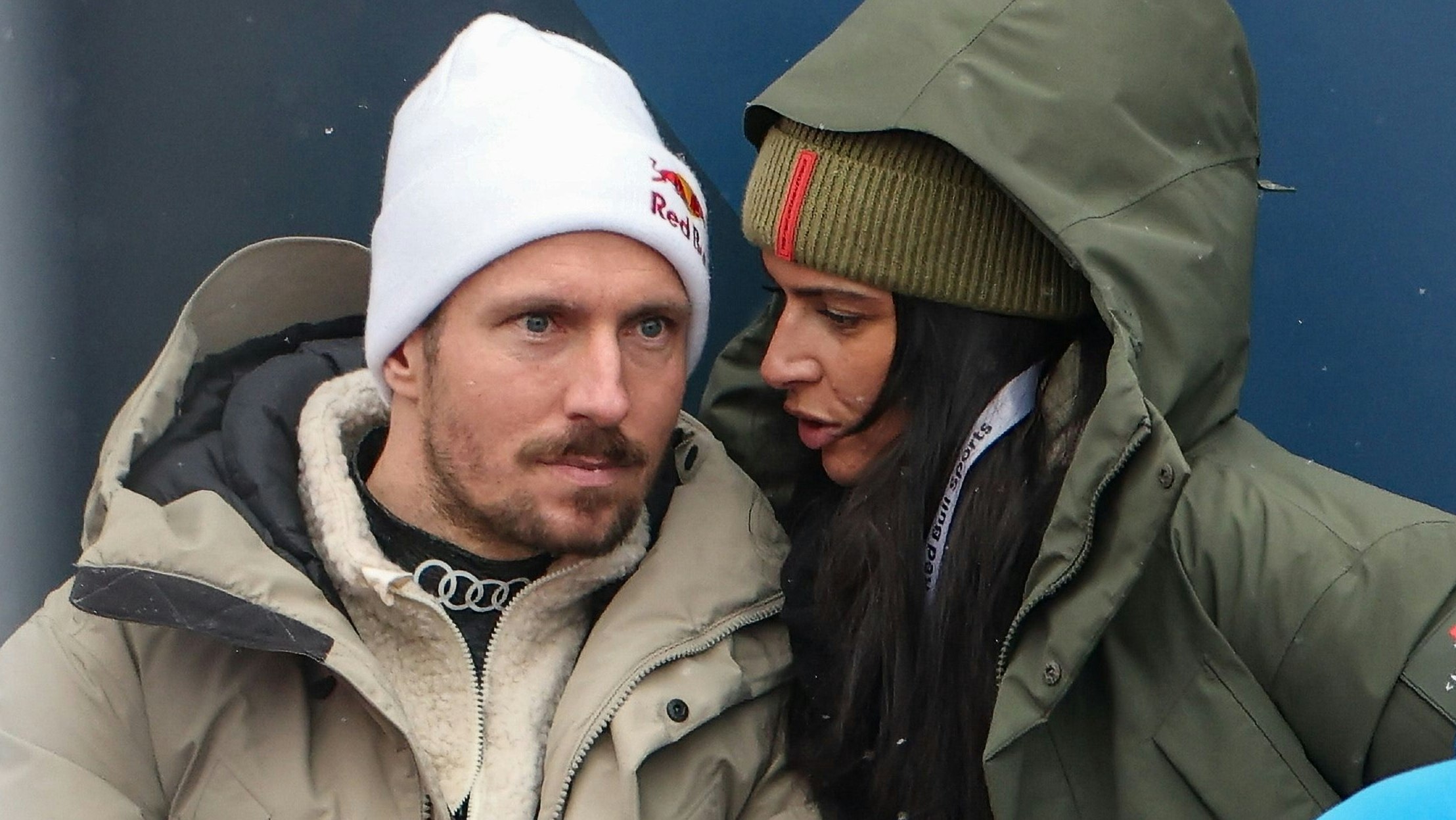 Marcel Hirscher mit seiner Freundin bei der Ski-WM in Saalbach.