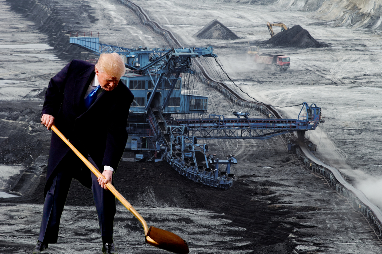 Fossiler Energie-Dinosaurier am Werk: Donald Trump will die Kohleförderung 