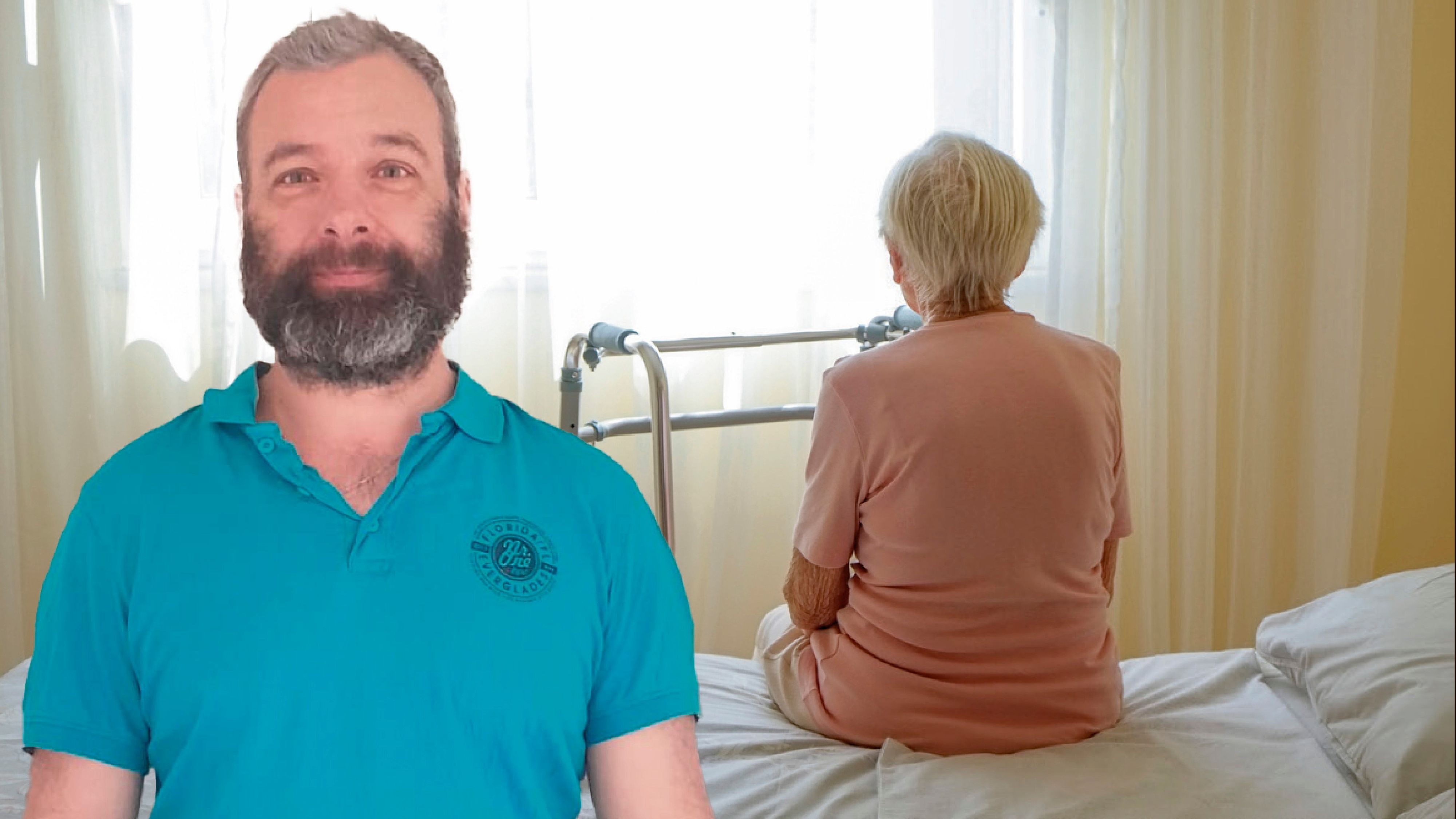 Markus S. (50) pflegt seine schwer demente Mutter. (Symbolbild)