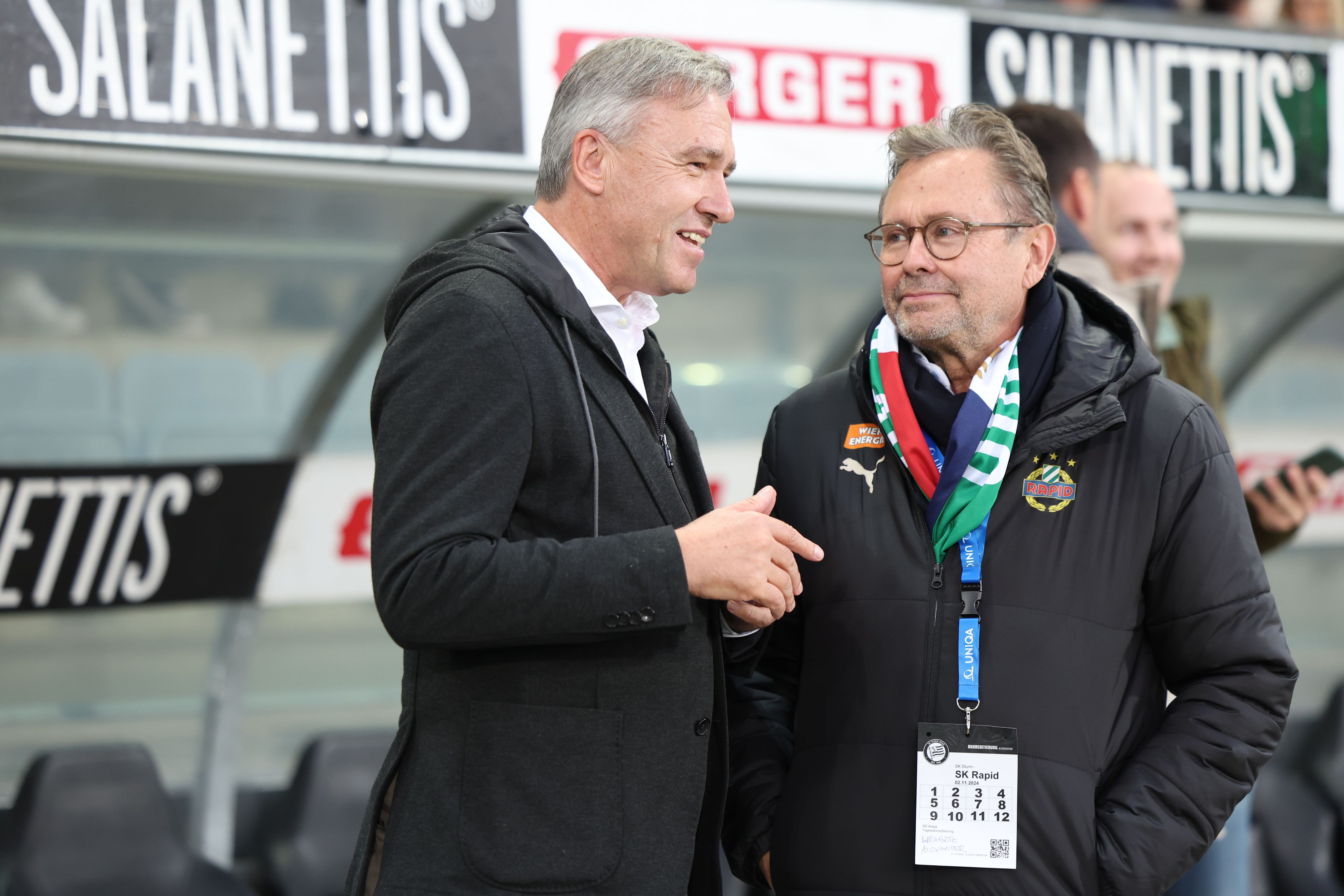 Christian Jauk (l.) soll neuer ÖFB-Präsident werden.