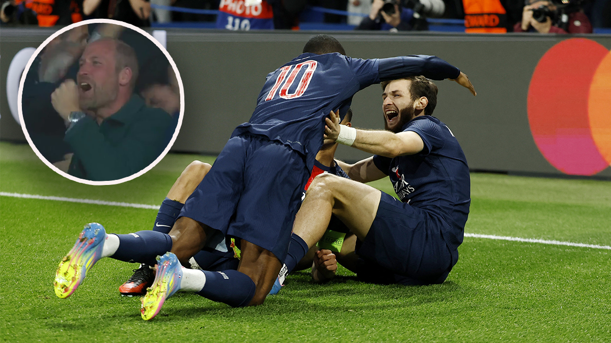 Paris St.-Germain schlägt Aston Villa, Edelfan Prinz William konnte nur kurz jubeln. 