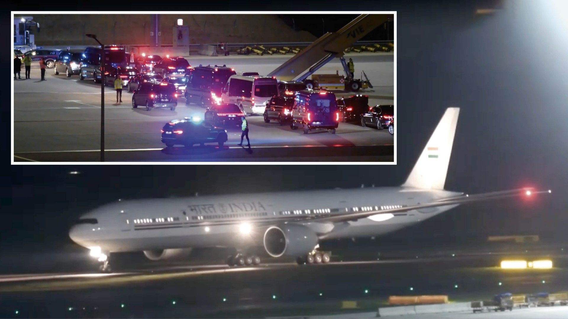 Die indische Präsidentin Draupadi Murmu landete in der Nacht auf Mittwoch in Wien.